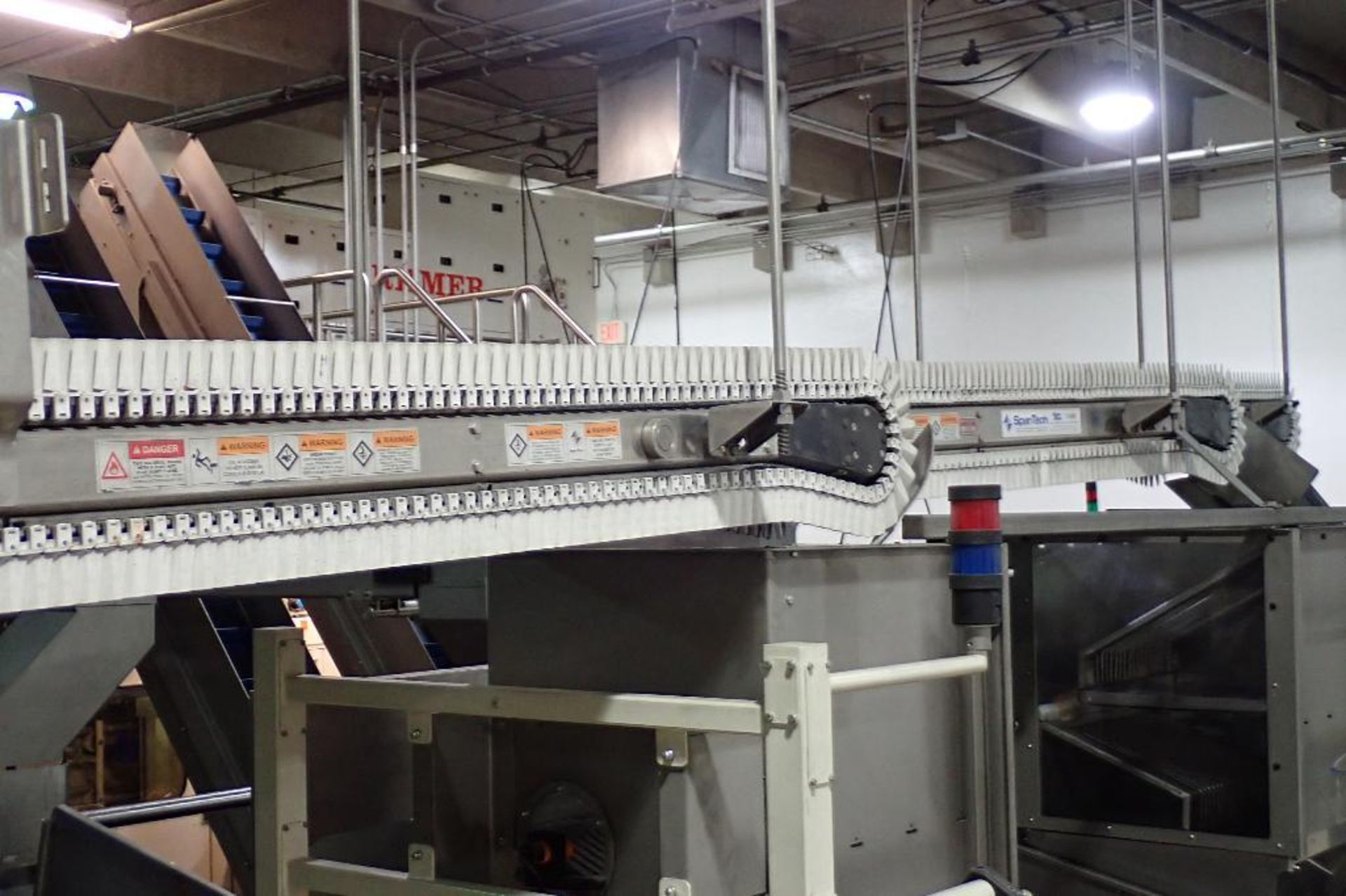 Spantech 3-lane overhead conveyor {Located in Lakeville, MN} - Image 2 of 11