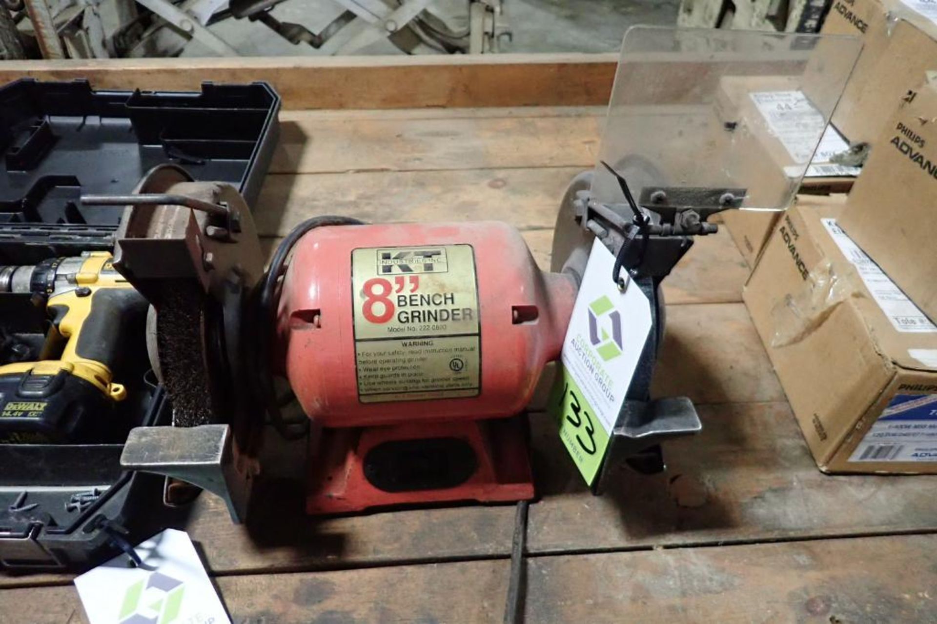 KT Industries 8 in. bench grinder {Located in Plymouth, IN}