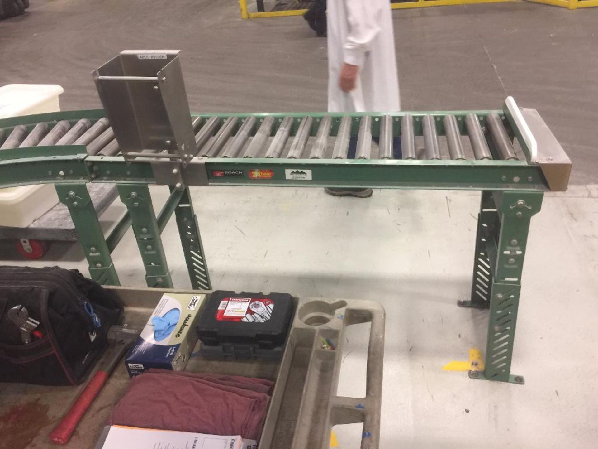 Roach mild steel gravity roller conveyor {Located in Lodi, CA} - Image 2 of 2