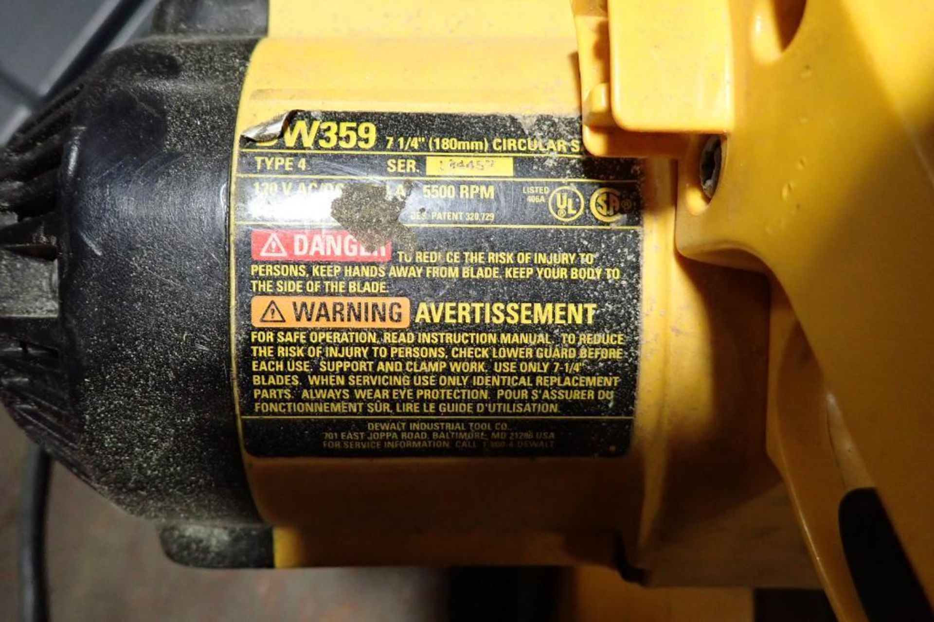 DeWalt circular saw {Located in Plymouth, IN} - Bild 3 aus 4