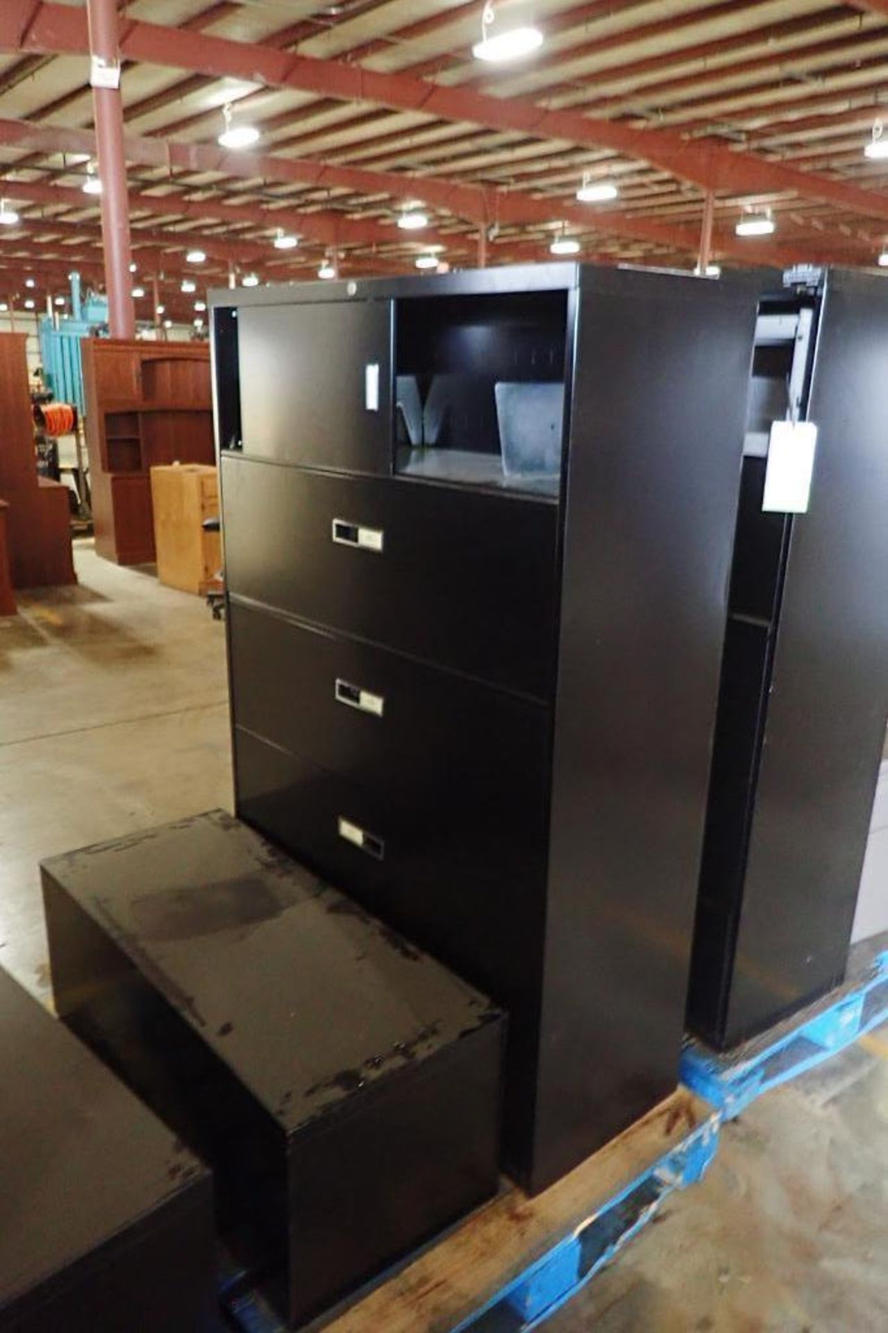 (3) Black horizontal file cabinets {Located in Plymouth, IN} - Image 2 of 6