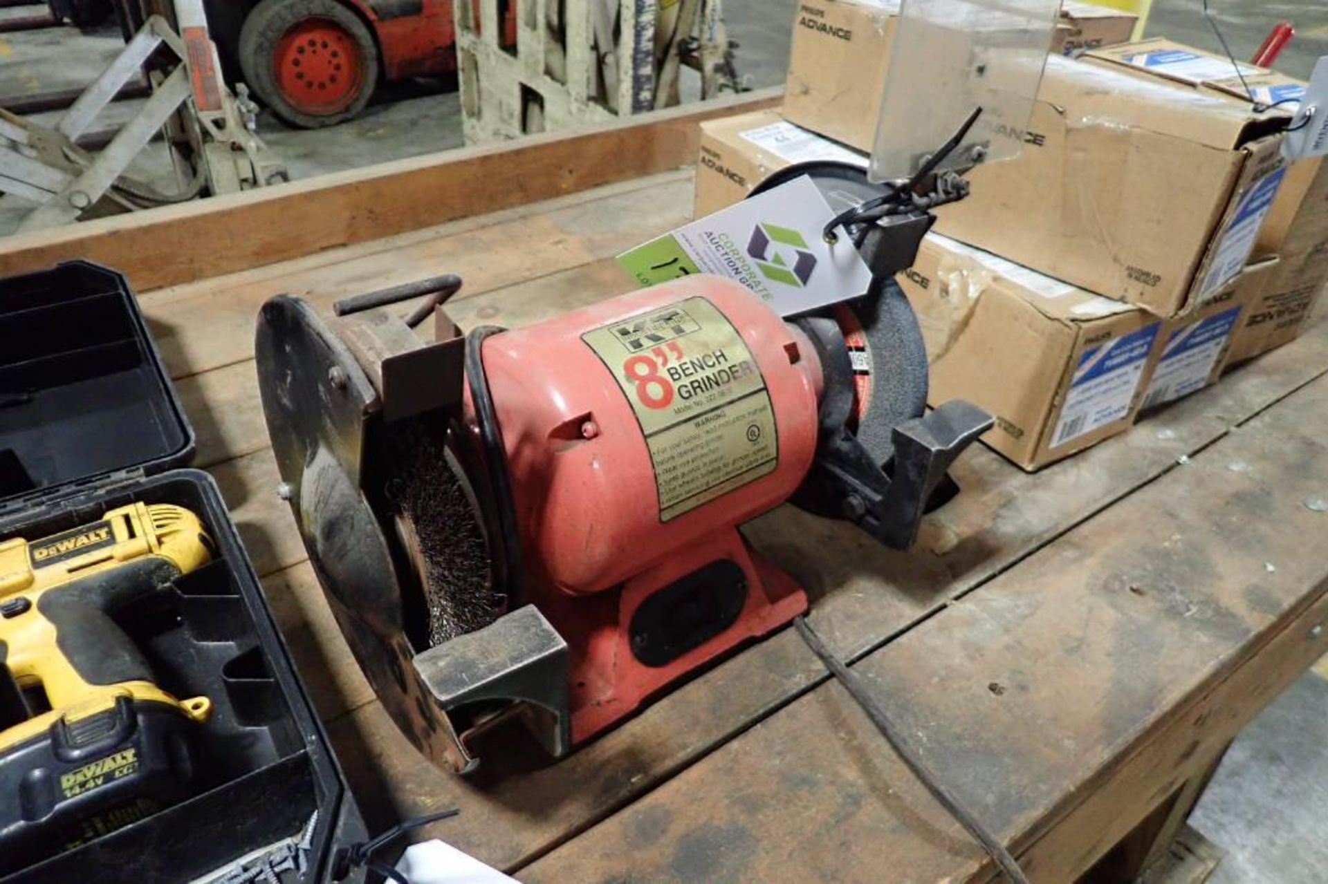 KT Industries 8 in. bench grinder {Located in Plymouth, IN} - Image 2 of 3