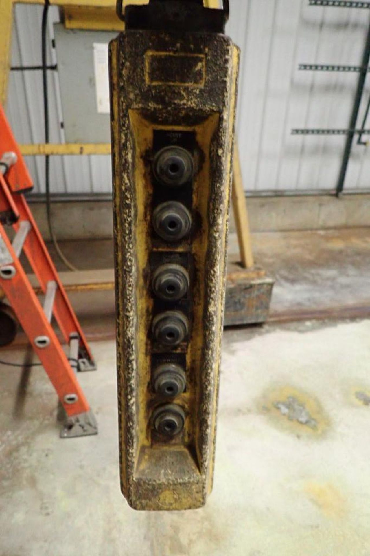 A-frame hoist on power trolley {Located in Plymouth, IN} - Image 7 of 9