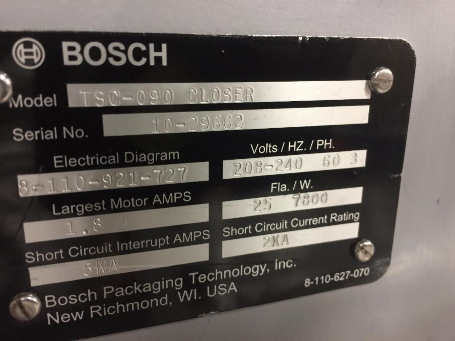 Bosch carton former / closer {Located in Brooklyn Park, MN} - Image 5 of 35