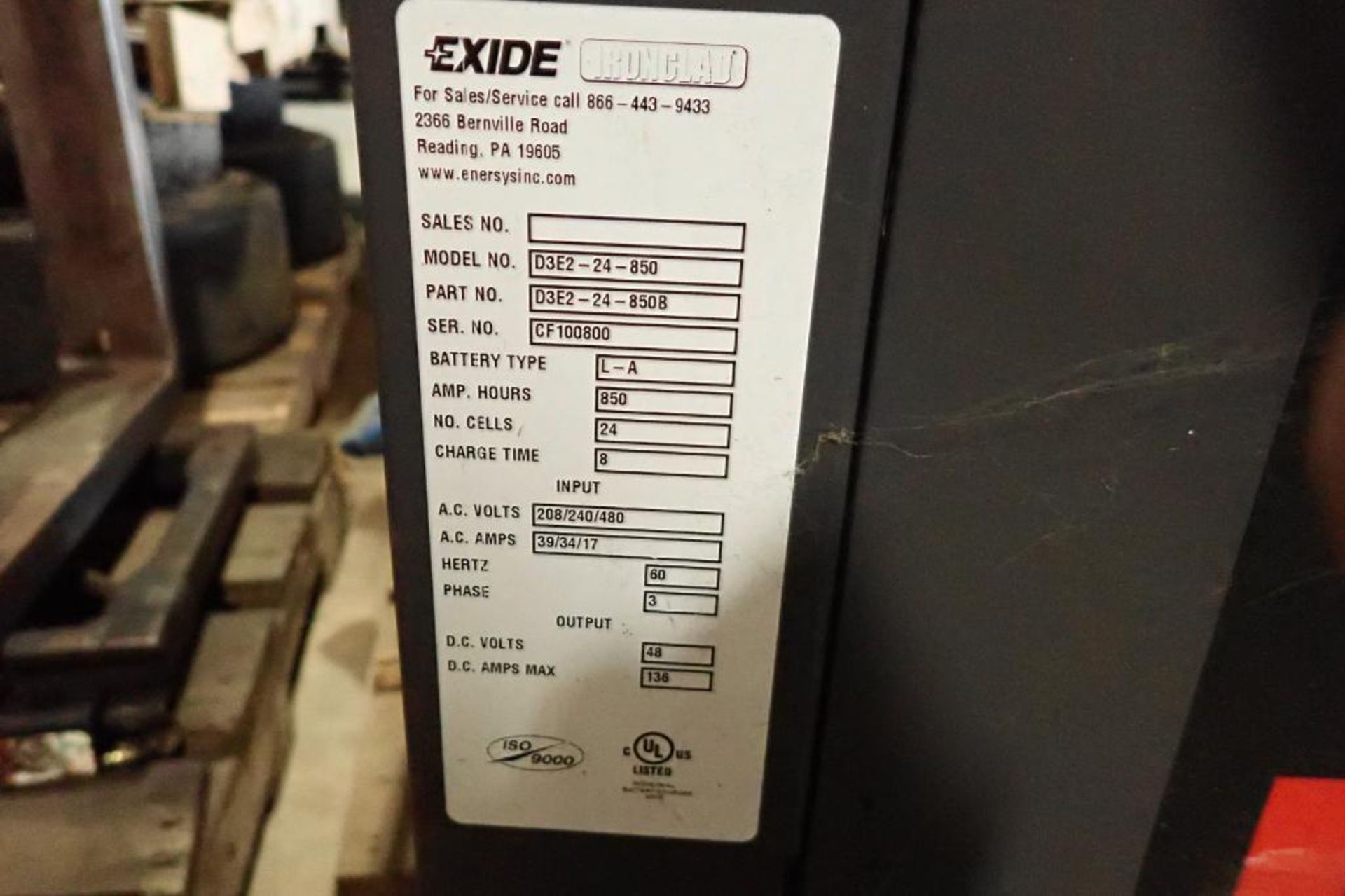 Exide 48V battery charger {Located in Plymouth, IN} - Bild 3 aus 4