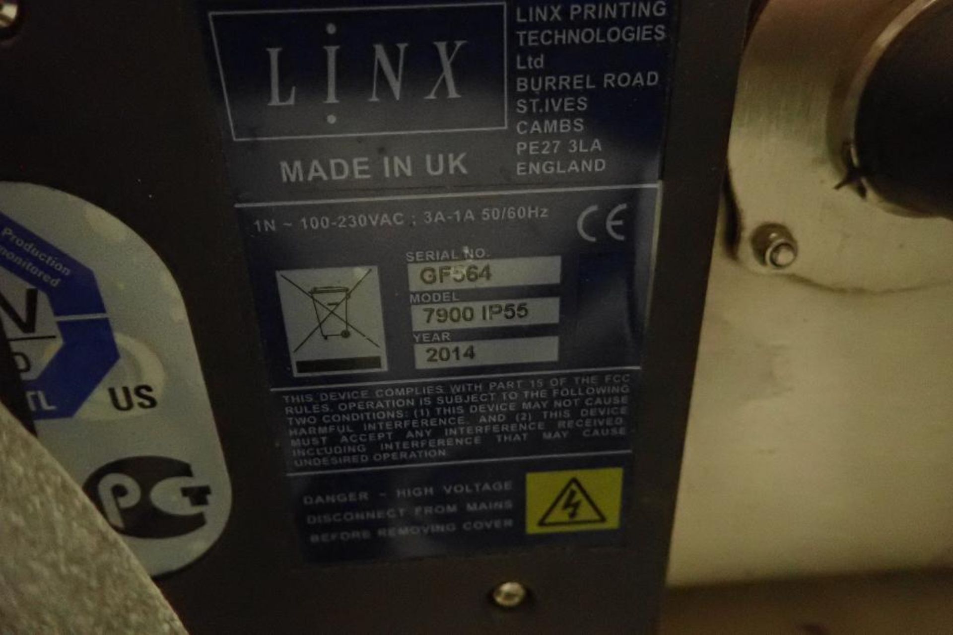 Linx 7900 coder {Located in North East, PA} - Image 5 of 5