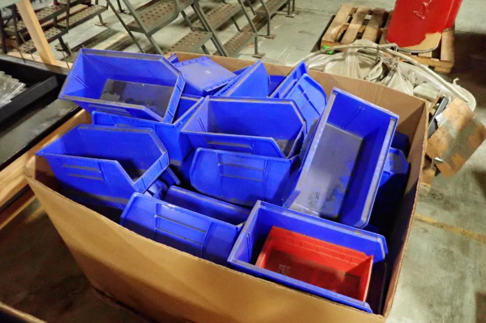 (2) Totes of various size plastic parts bins {Located in Plymouth, IN} - Image 3 of 4