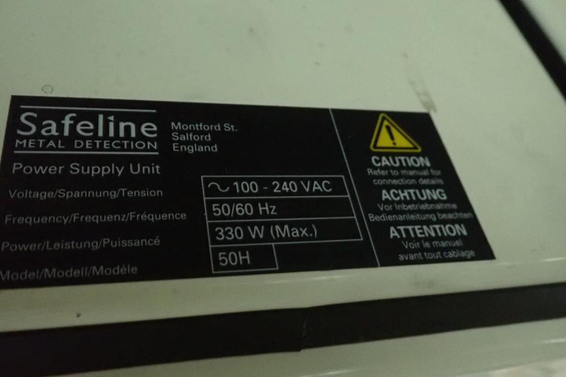Safeline flo-thru metal detector {Located in Lakeville, MN} - Image 6 of 7