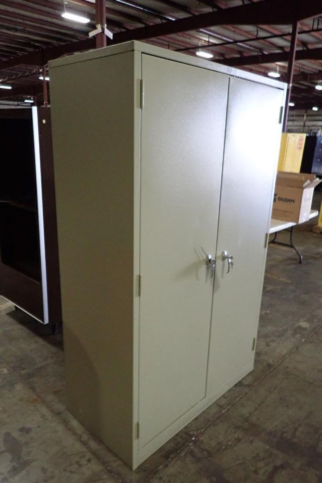 Global Industrial mild steel cabinet and contents {Located in Plymouth, IN} - Image 2 of 3