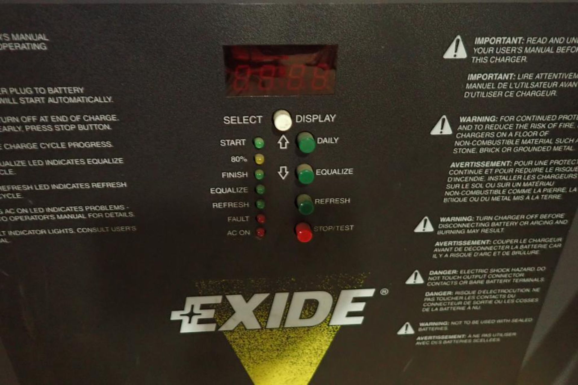 Exide 48V battery charger {Located in Plymouth, IN} - Image 2 of 5