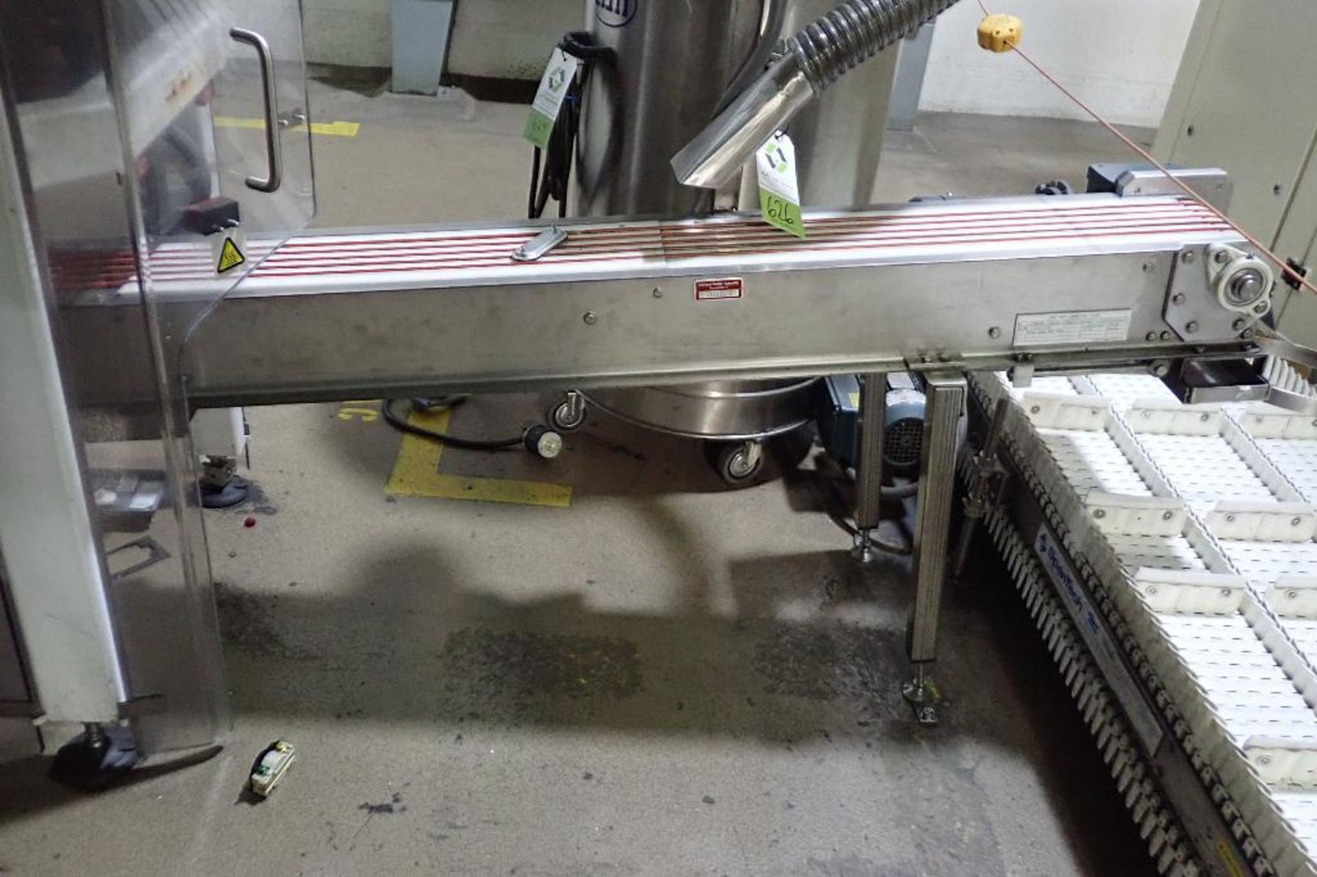 SS Spantech incline band conveyor {Located in Lakeville, MN}