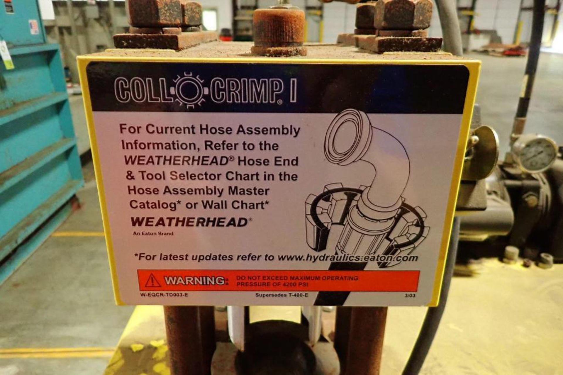 Weatherhead hose assembly station {Located in Plymouth, IN} - Image 5 of 9