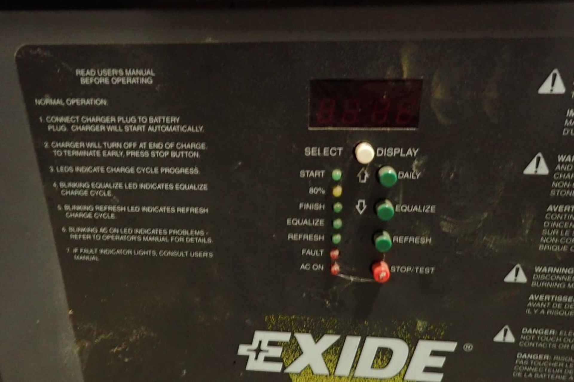 Exide 48V battery charger {Located in Plymouth, IN} - Bild 2 aus 5
