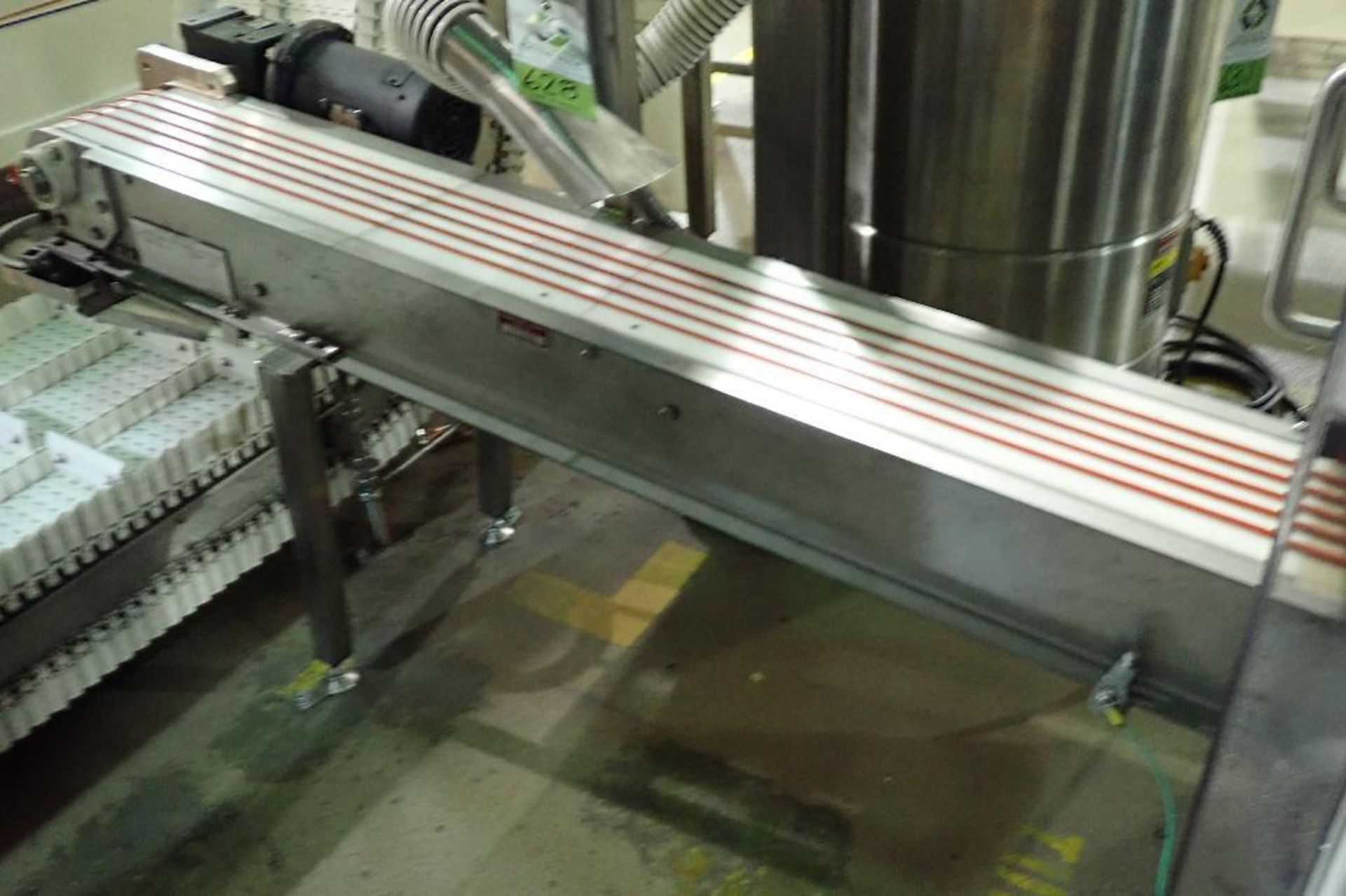 SS Spantech incline band conveyor {Located in Lakeville, MN}