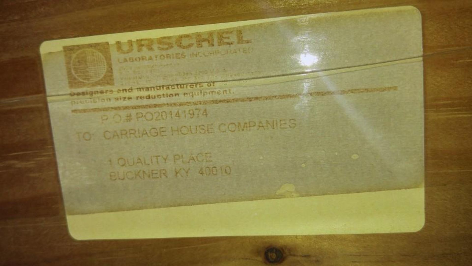 Urschel nut chopper {Located in Buckner, KY} - Bild 5 aus 7