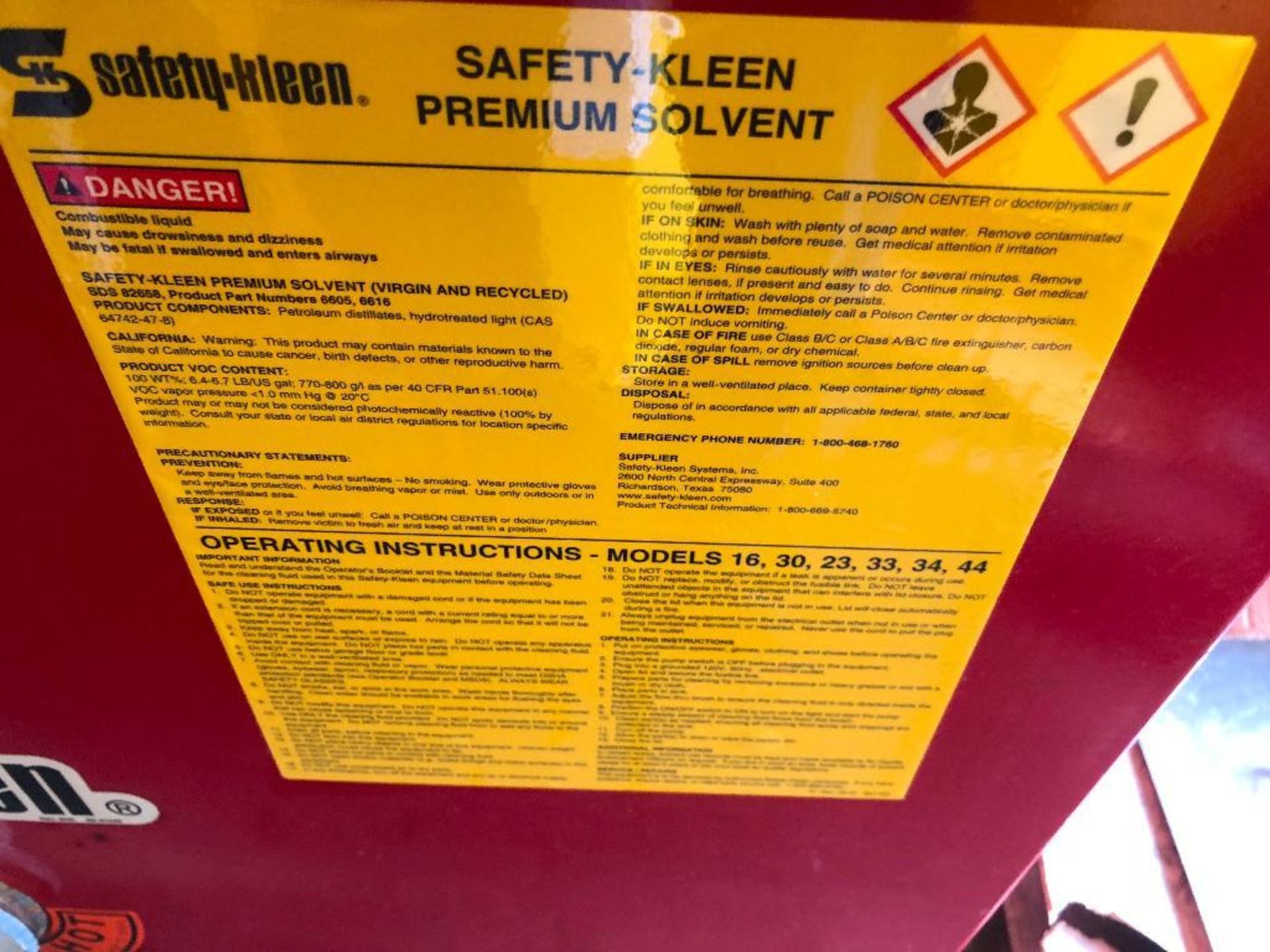 Safety-Kleen parts washer {Located in Womelsdorf, PA} - Image 6 of 6