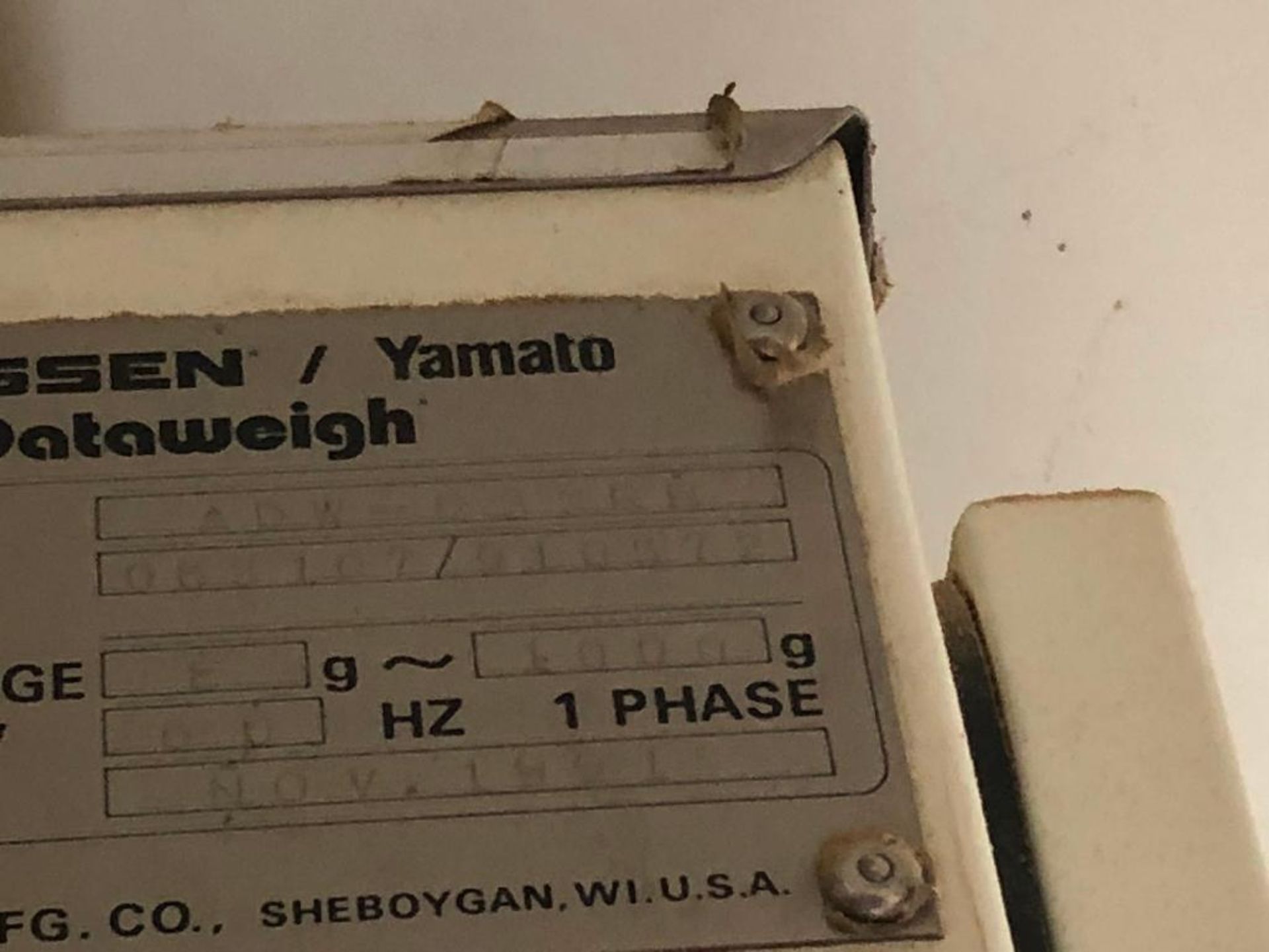 Yamato Data Weigh rotary scale {Located in Lancaster, PA} - Bild 6 aus 11
