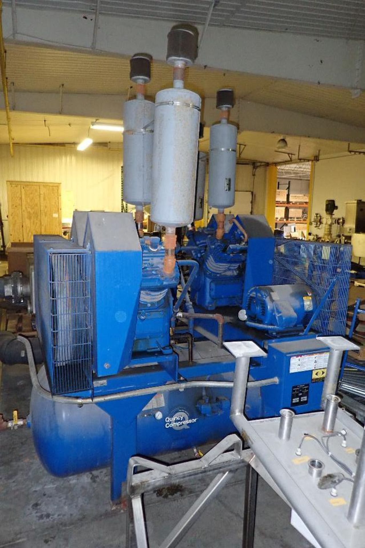 Quincy dual compressor package {Located in North East, PA} - Image 8 of 17