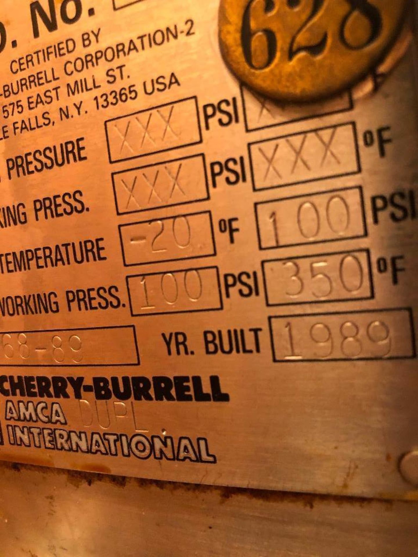 1989 Cherry Burrell SS jacketed heated tank {Located in Womelsdorf, PA} - Image 10 of 18