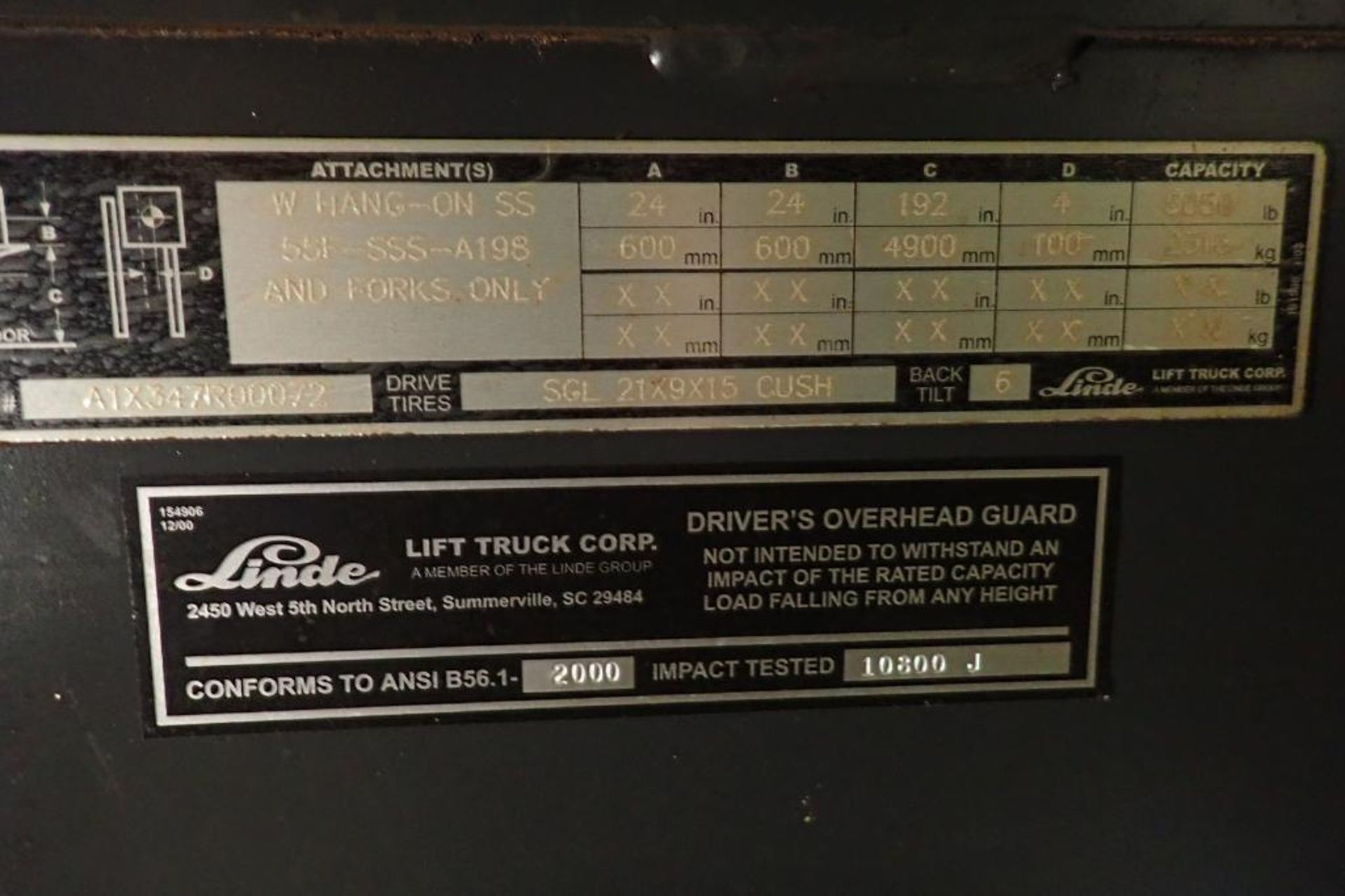 Linde 48V electric forklift {Located in Plymouth, IN} - Bild 8 aus 8