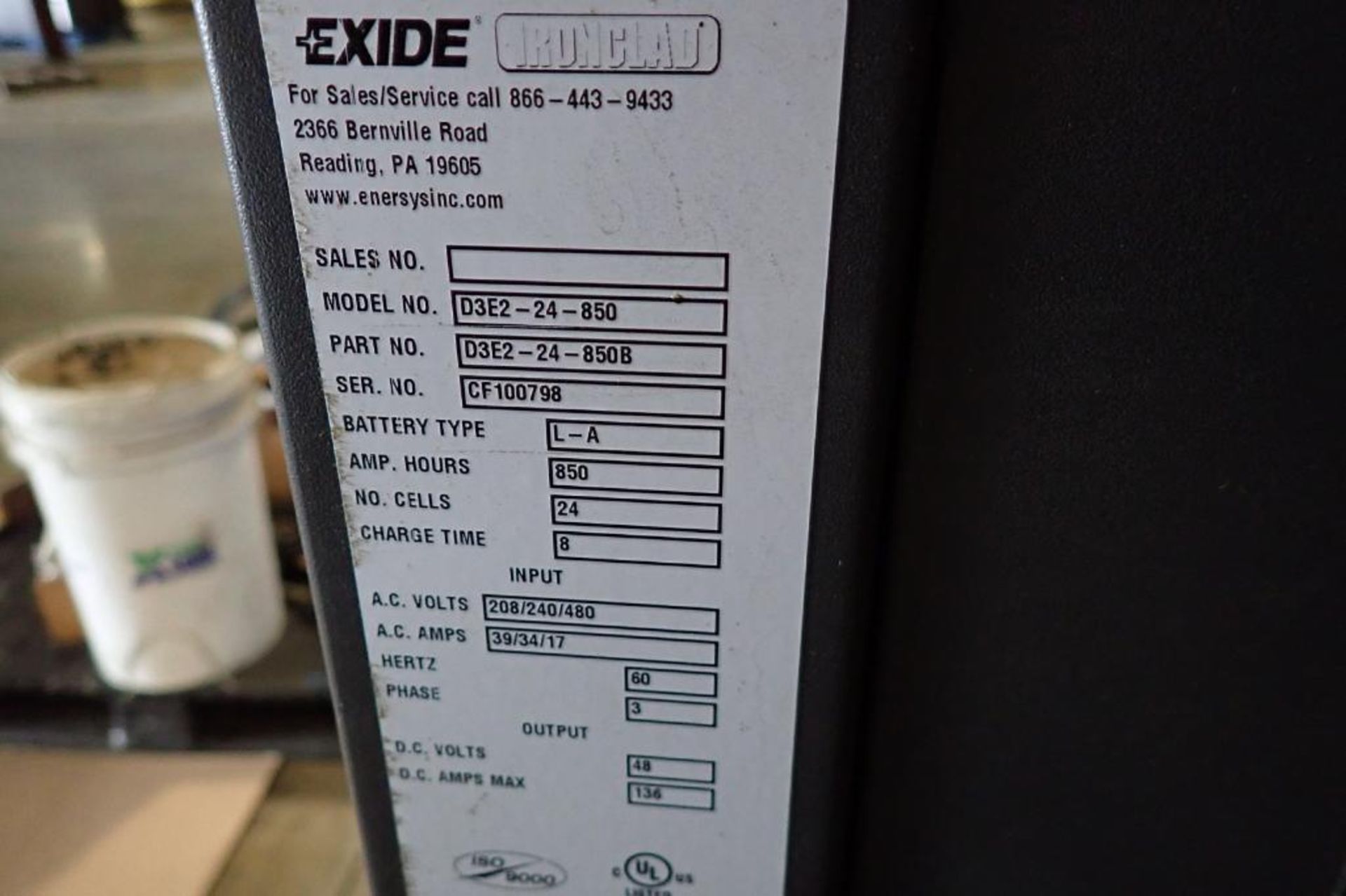 Exide 48V battery charger {Located in Plymouth, IN} - Image 3 of 5