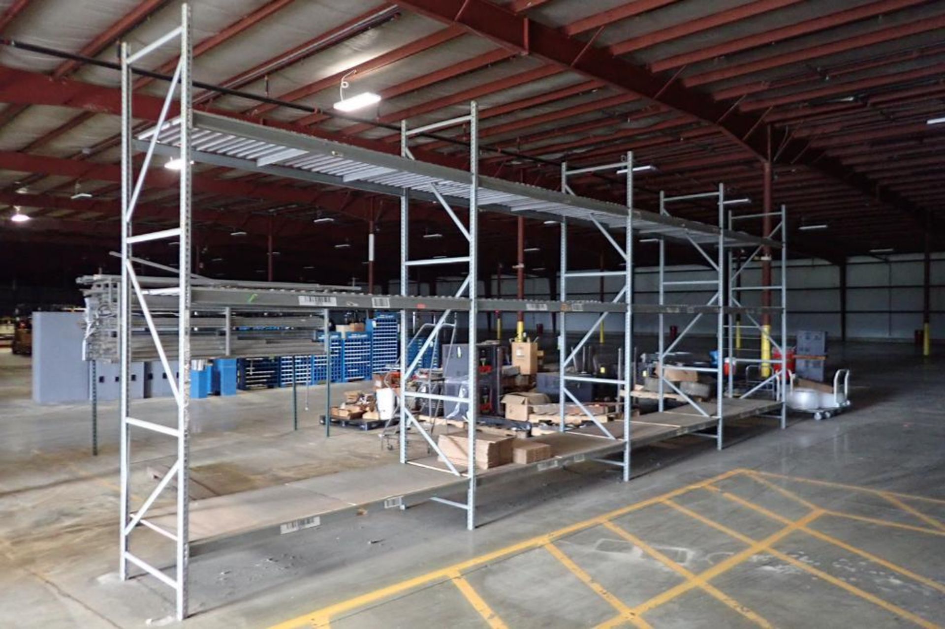 (4) sections of light duty racking {Located in Plymouth, IN}