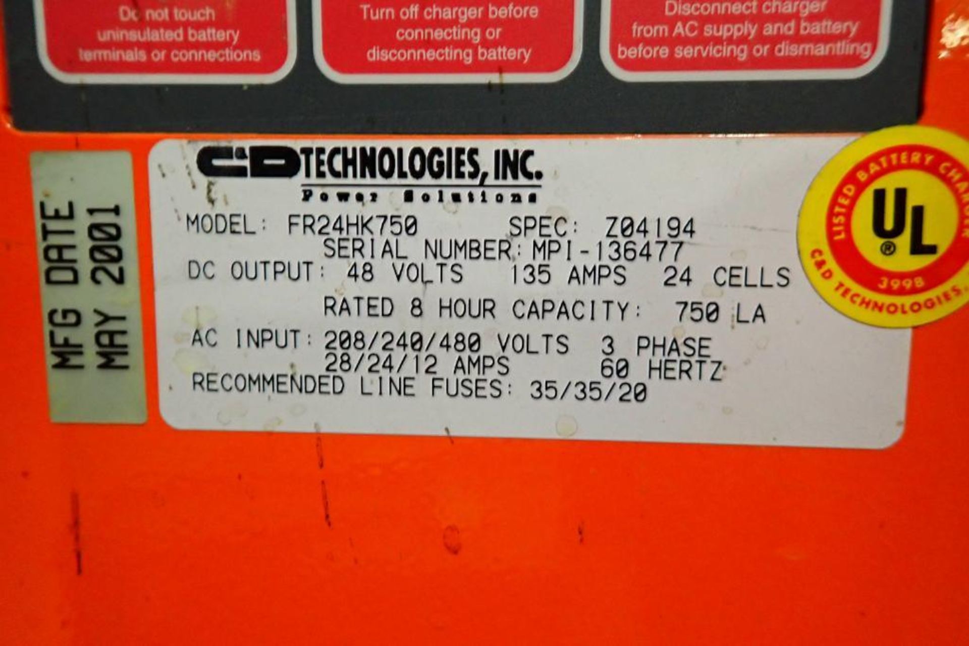 Ferro Five 48V battery charger {Located in Plymouth, IN} - Image 3 of 5