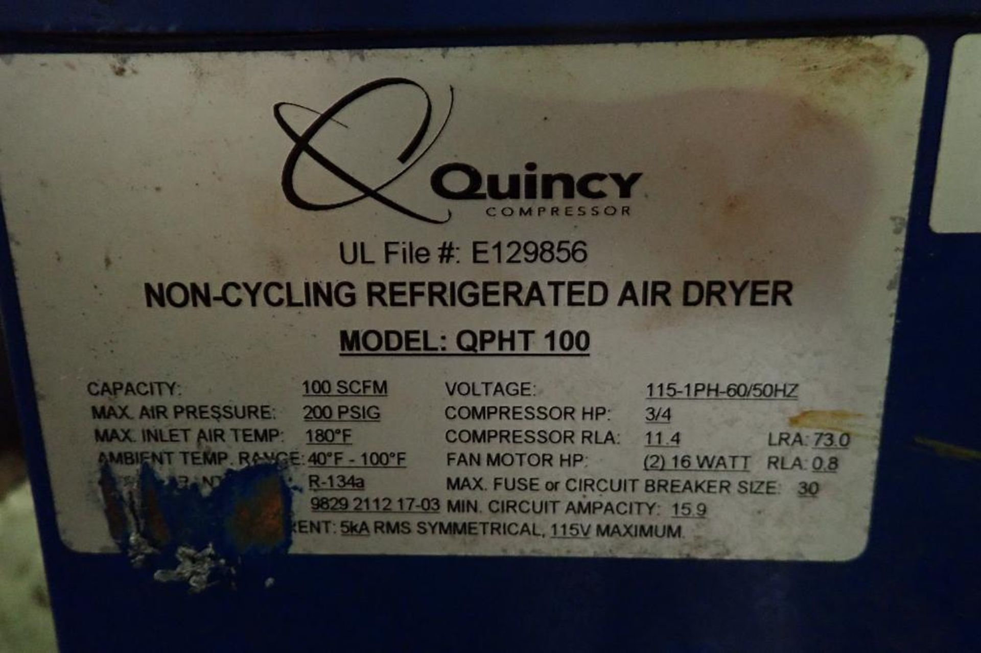 Quincy air dryer {Located in North East, PA} - Image 6 of 6