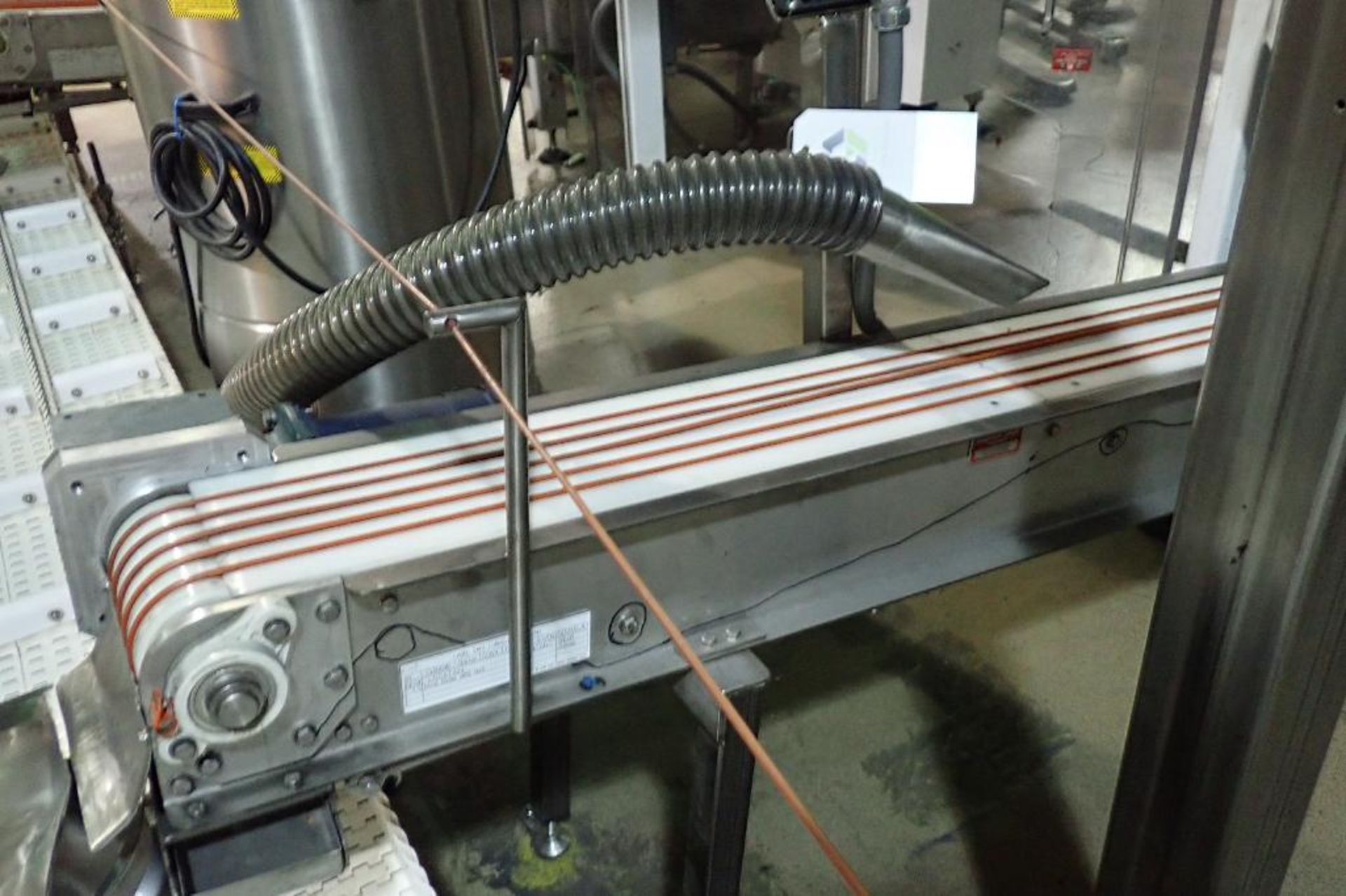 SS Spantech incline band conveyor {Located in Lakeville, MN}