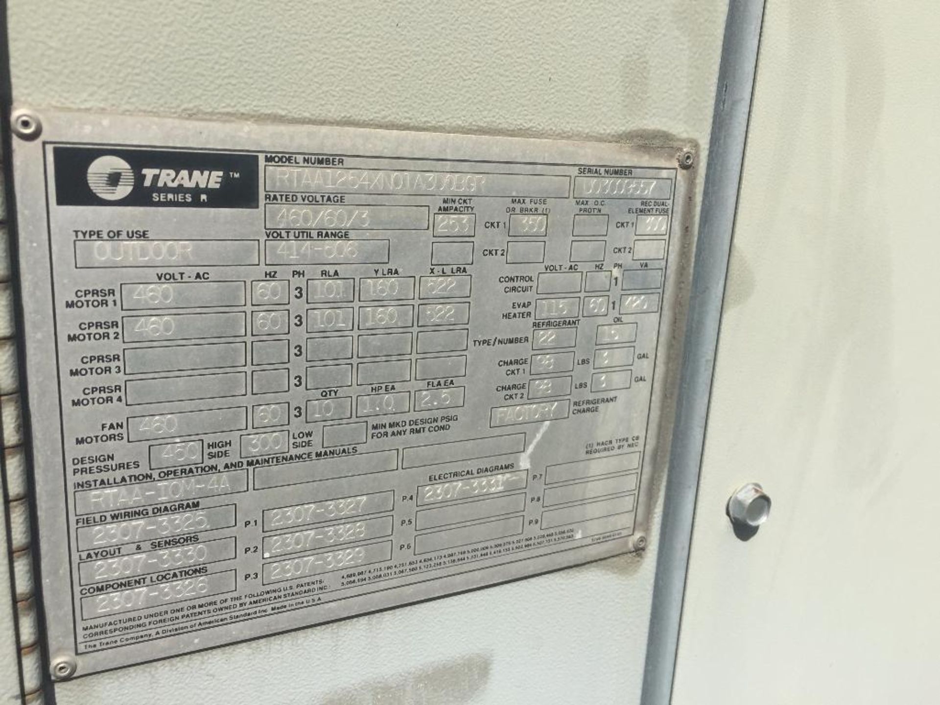 Trane series R outdoor chiller {Located in Forest Park, GA} - Bild 4 aus 13