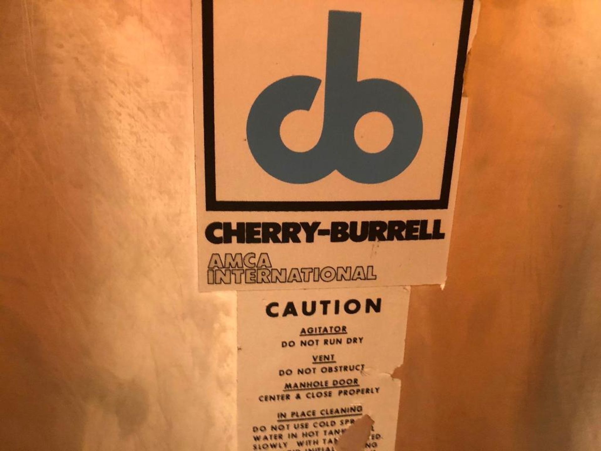 1989 Cherry Burrell SS jacketed heated tank {Located in Womelsdorf, PA} - Image 5 of 18