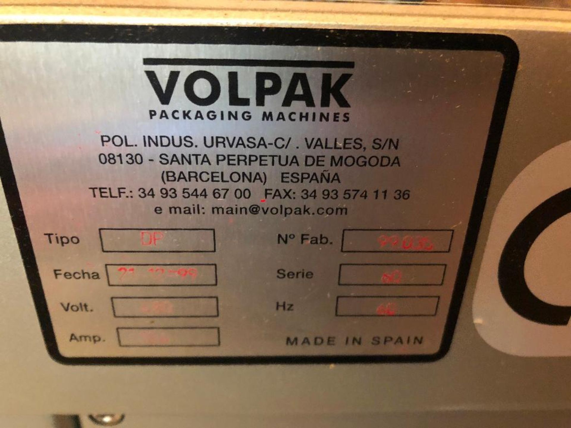 Volpak SURP purch system {Located in Womelsdorf, PA} - Image 2 of 13