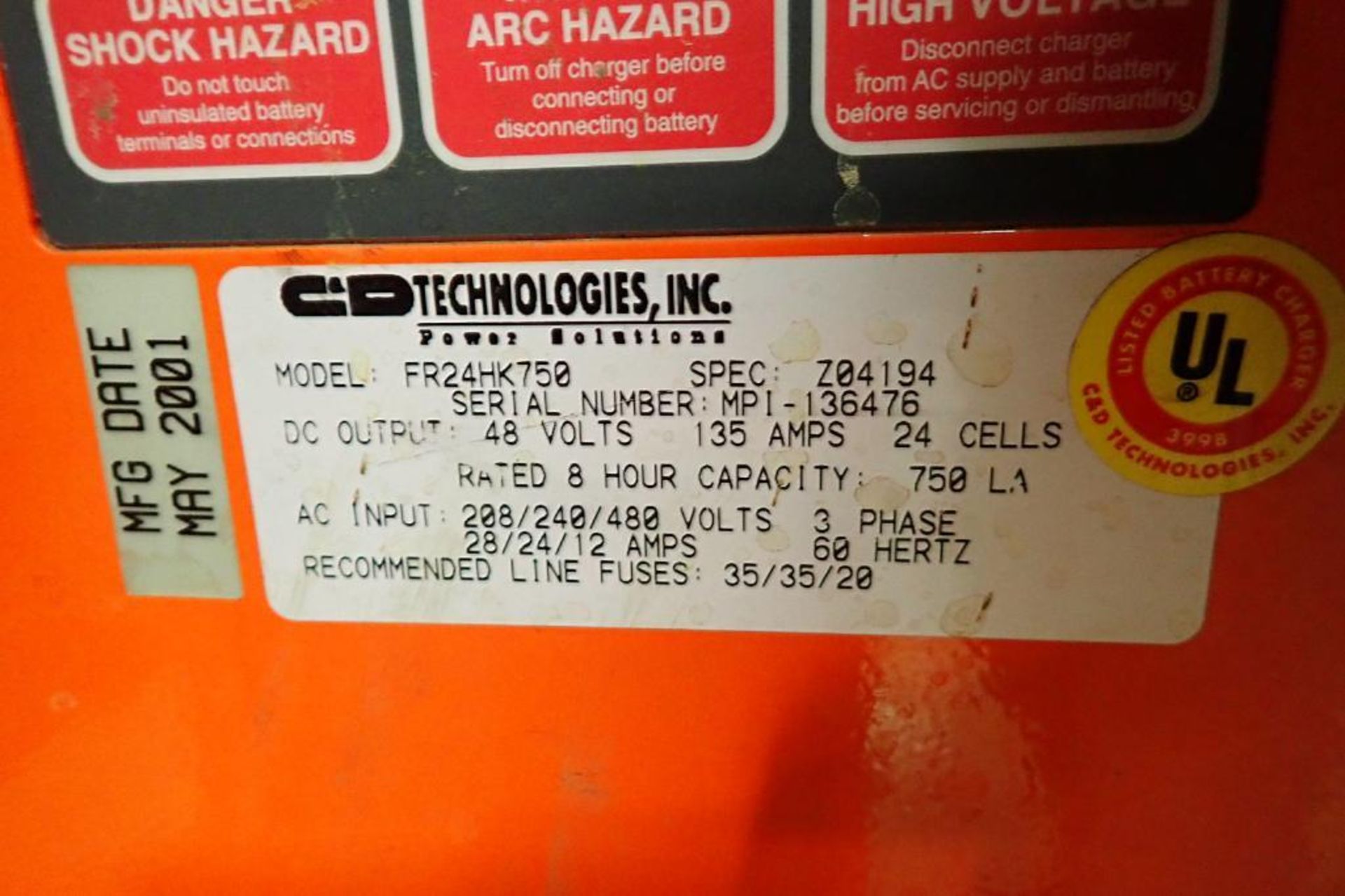 Ferro Five 48V battery charger {Located in Plymouth, IN} - Image 3 of 5
