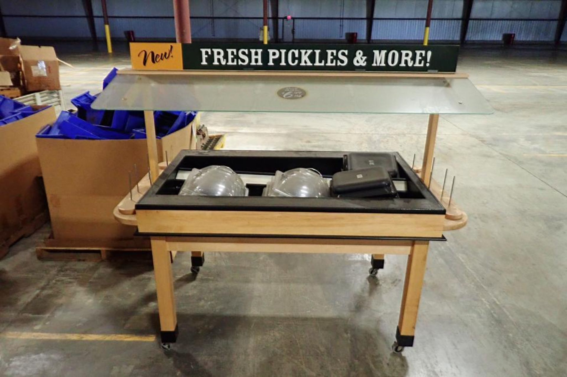 (5) Pickle serving buffet tables w/ canopy {Located in Plymouth, IN} - Image 7 of 7