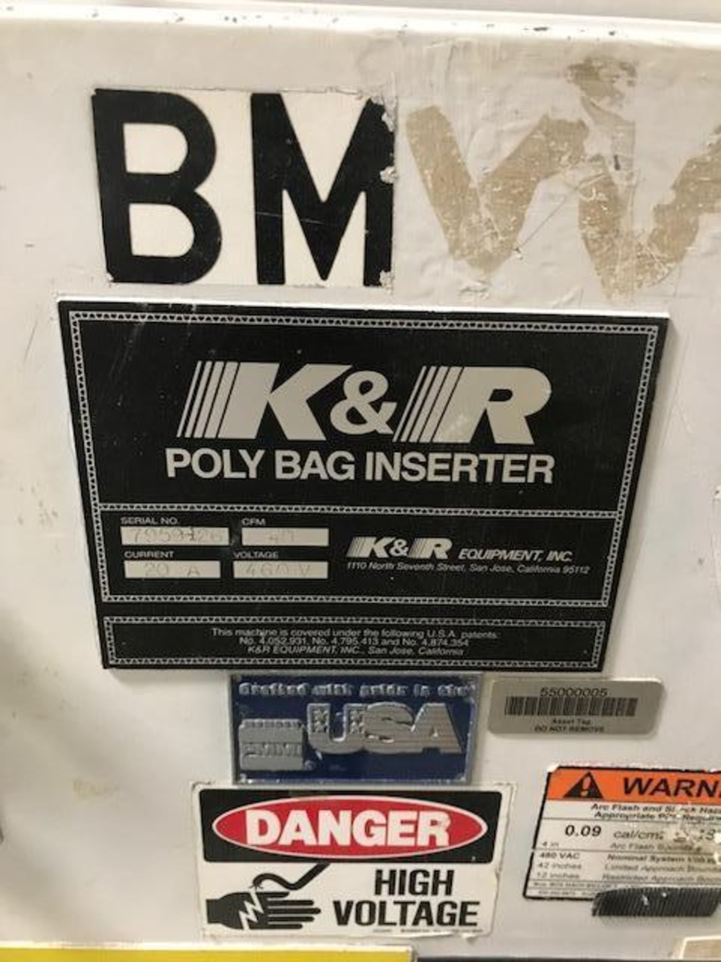 K & R poly bag inserter {Located in Lodi, CA} - Image 2 of 5
