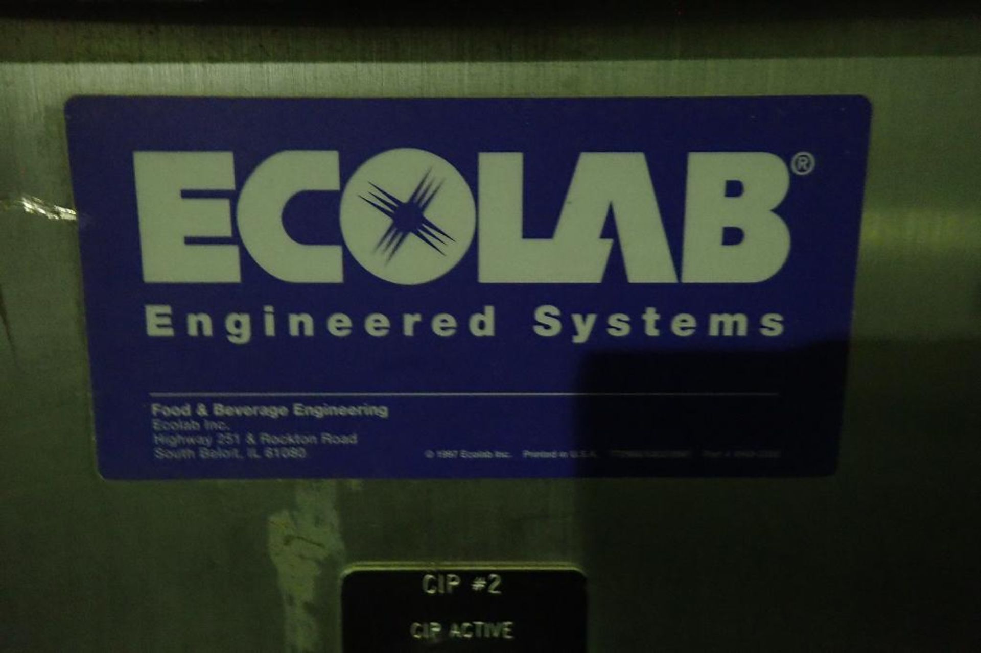 Eco Lab CIP system {Located in North East, PA} - Image 10 of 15
