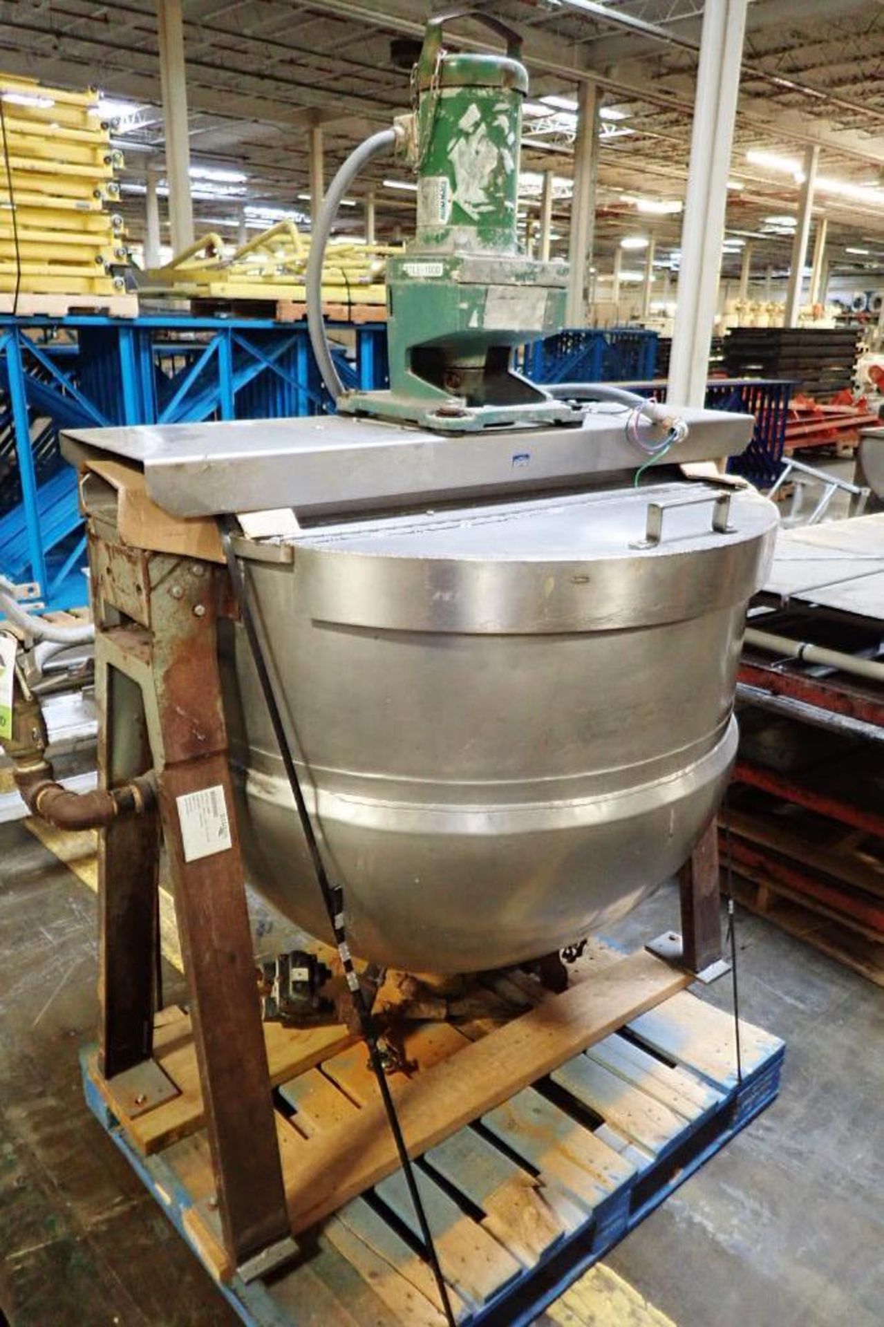 John Lentz SS jacketed kettle {Located in Indianapolis, IN} - Image 2 of 11