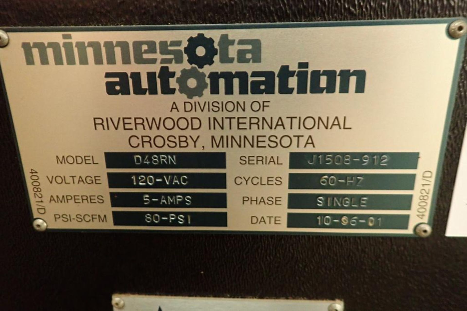 2001 Minnesota Automation tray placer {Located in Indianapolis, IN} - Bild 7 aus 10