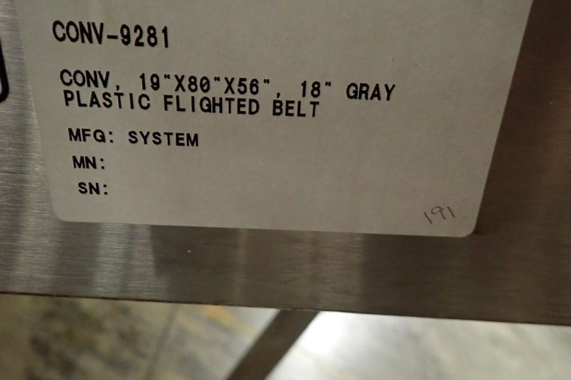 BMI flighted incline conveyor {Located in Indianapolis, IN} - Image 7 of 7