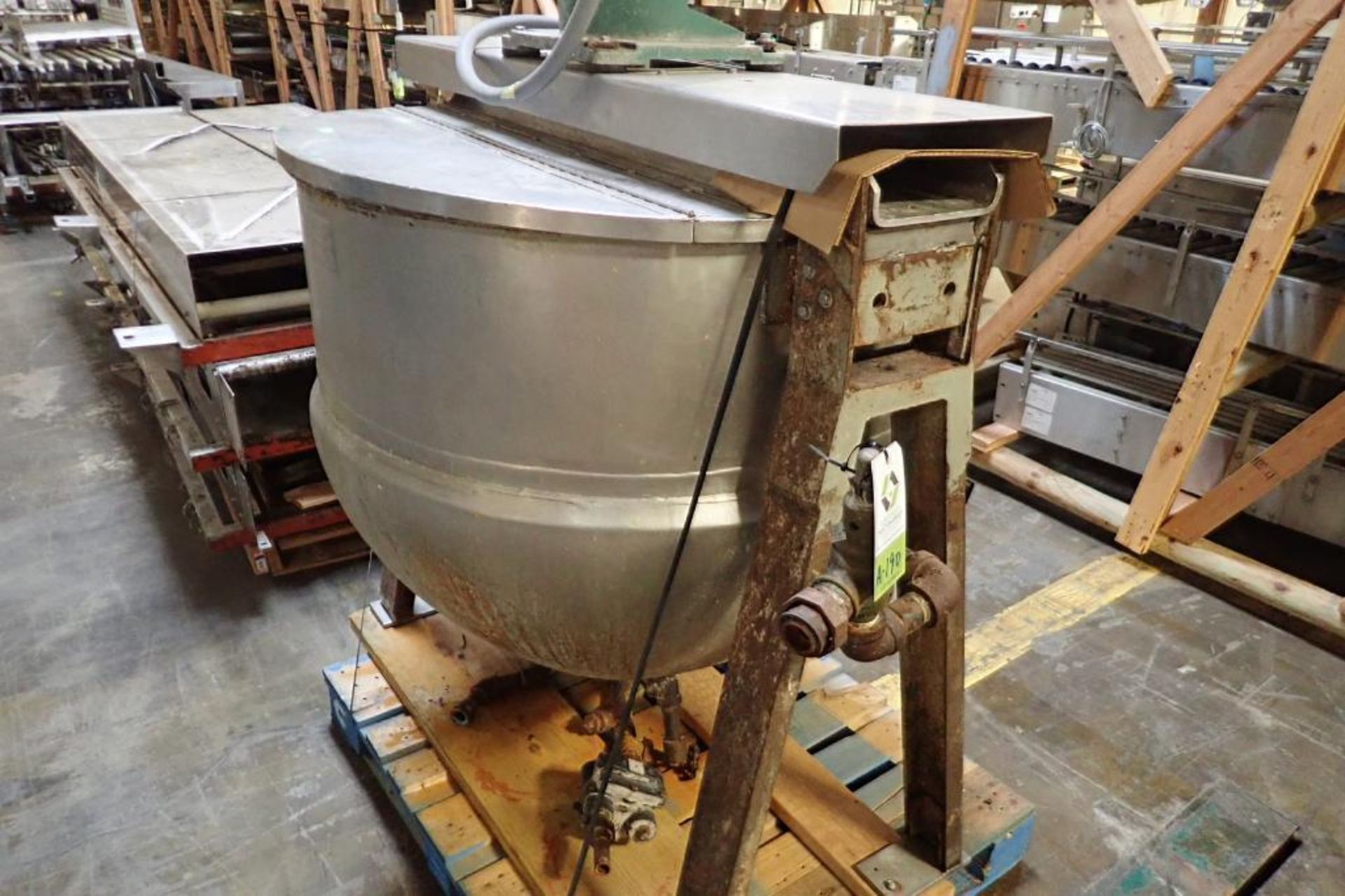 John Lentz SS jacketed kettle {Located in Indianapolis, IN} - Image 4 of 11