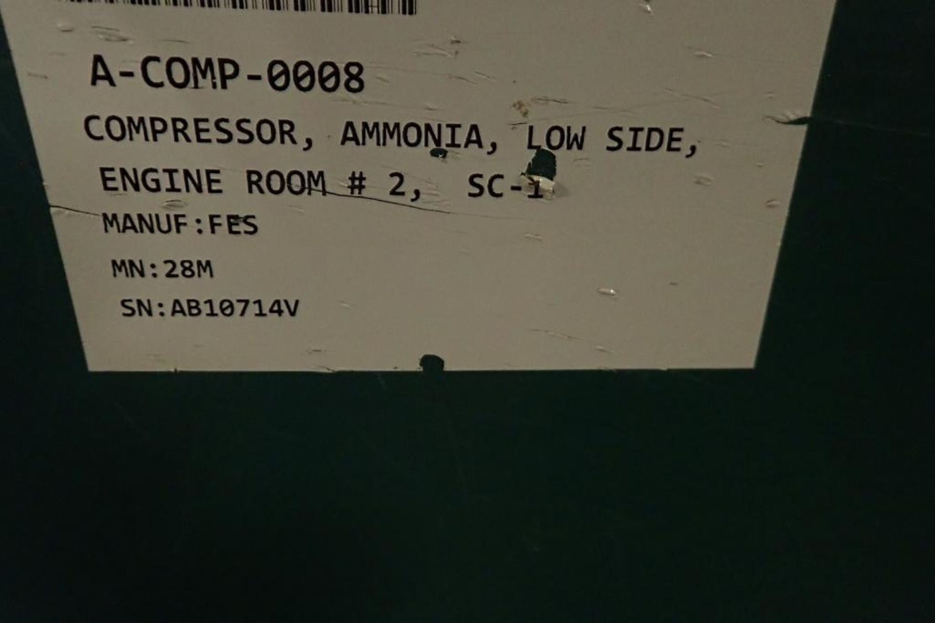 1999 Frick 600 hp rotary screw ammonia compressor {Located in Indianapolis, IN} - Image 21 of 22