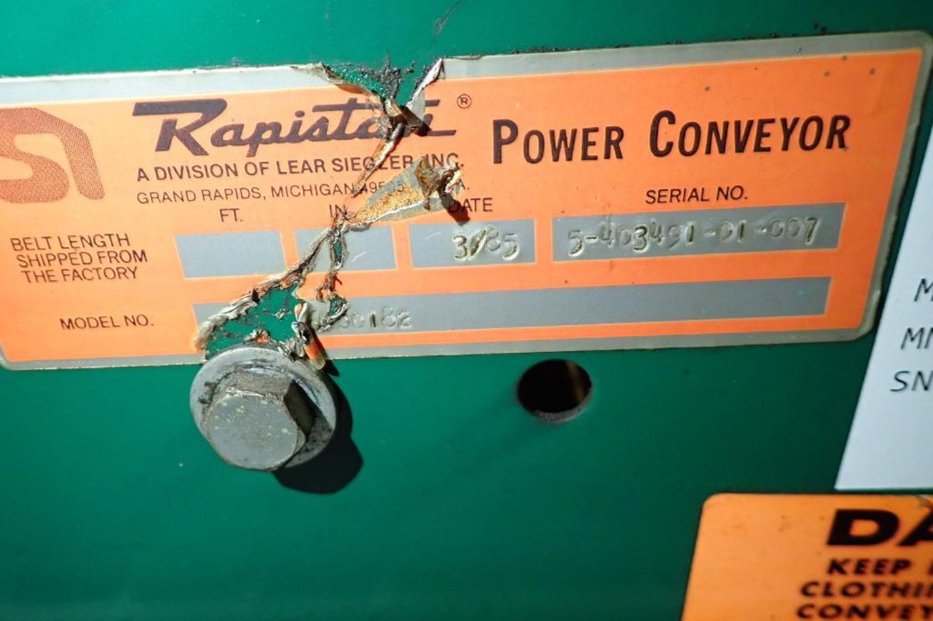 Rapistan merge conveyor {Located in Indianapolis, IN} - Image 4 of 5