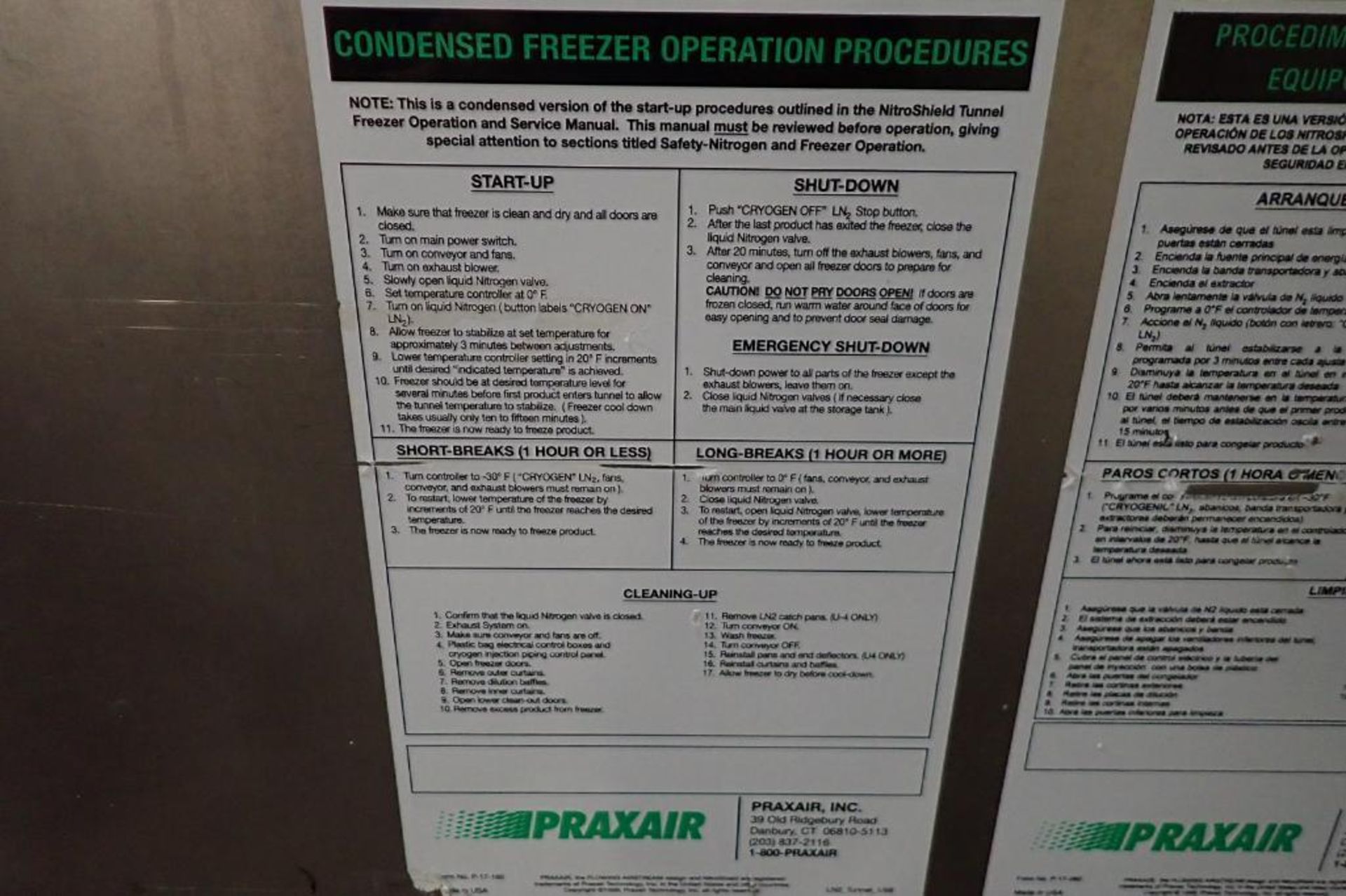 2013 Praxair nitrogen cooling tunnel {Located in Indianapolis, IN} - Image 22 of 23