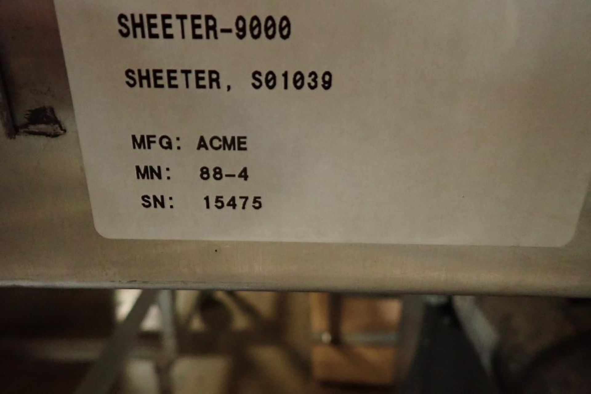 1993 Acme rol sheeter {Located in Indianapolis, IN} - Bild 8 aus 8