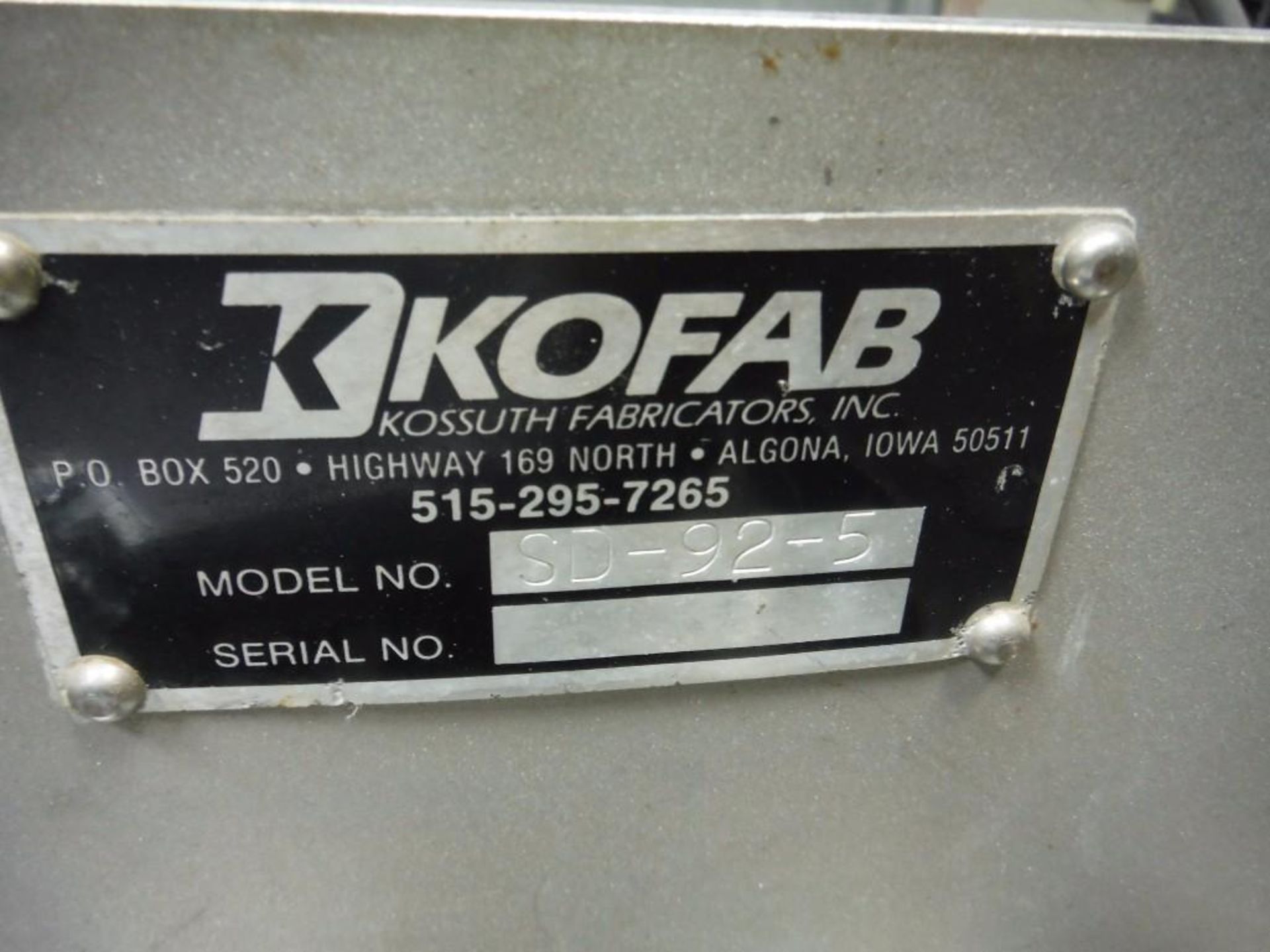 Kofab SS conveyor crossover {Located in Marshall, MN} - Bild 3 aus 3