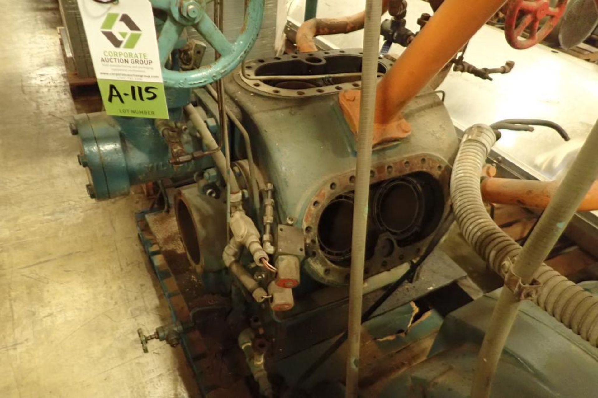 Vilter 6 cylinder reciprocating ammonia compressor {Located in Indianapolis, IN} - Image 5 of 10