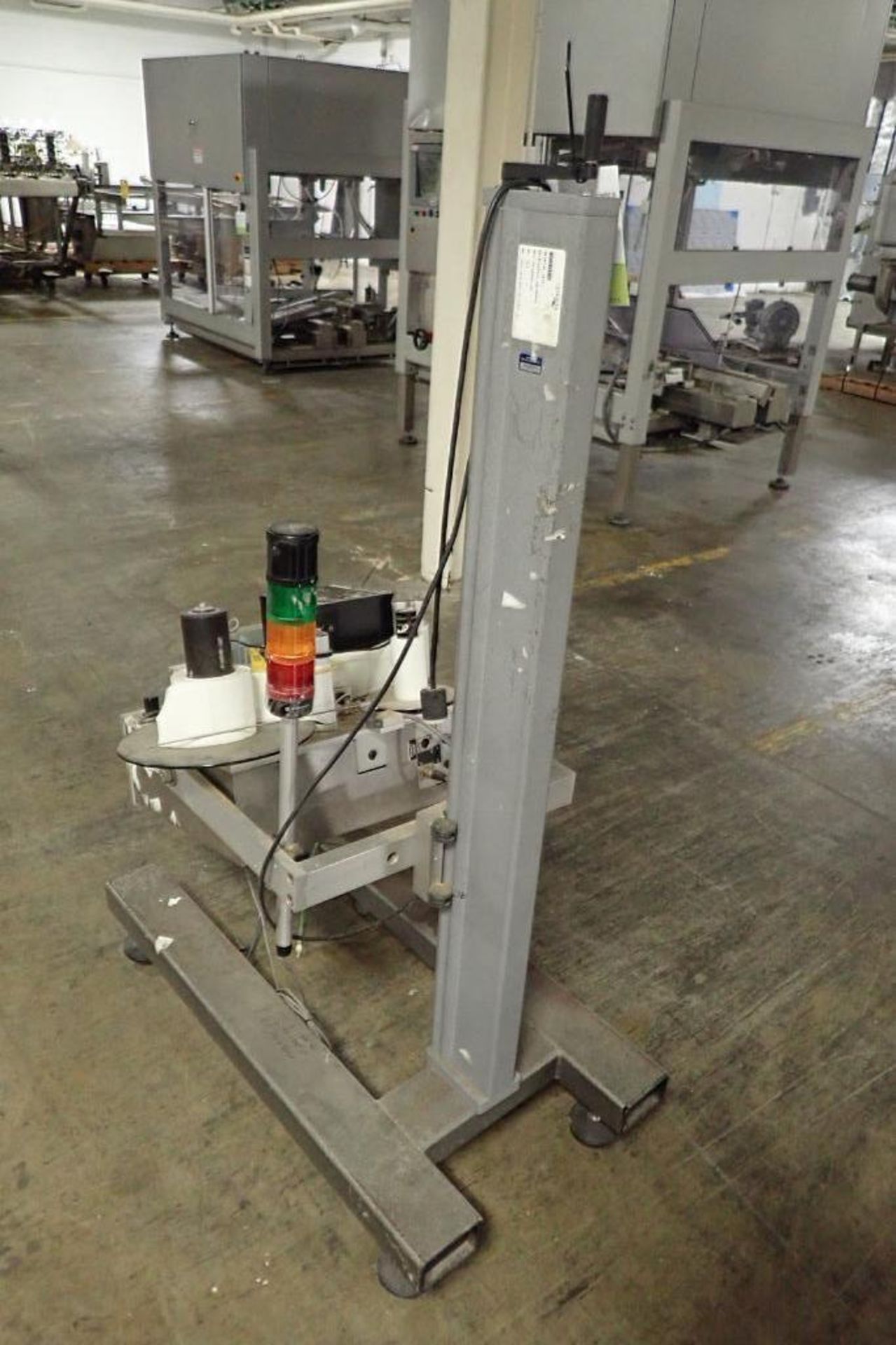 Sato printer/labeler M-8485Se with stand {Located in Indianapolis, IN} - Image 6 of 7