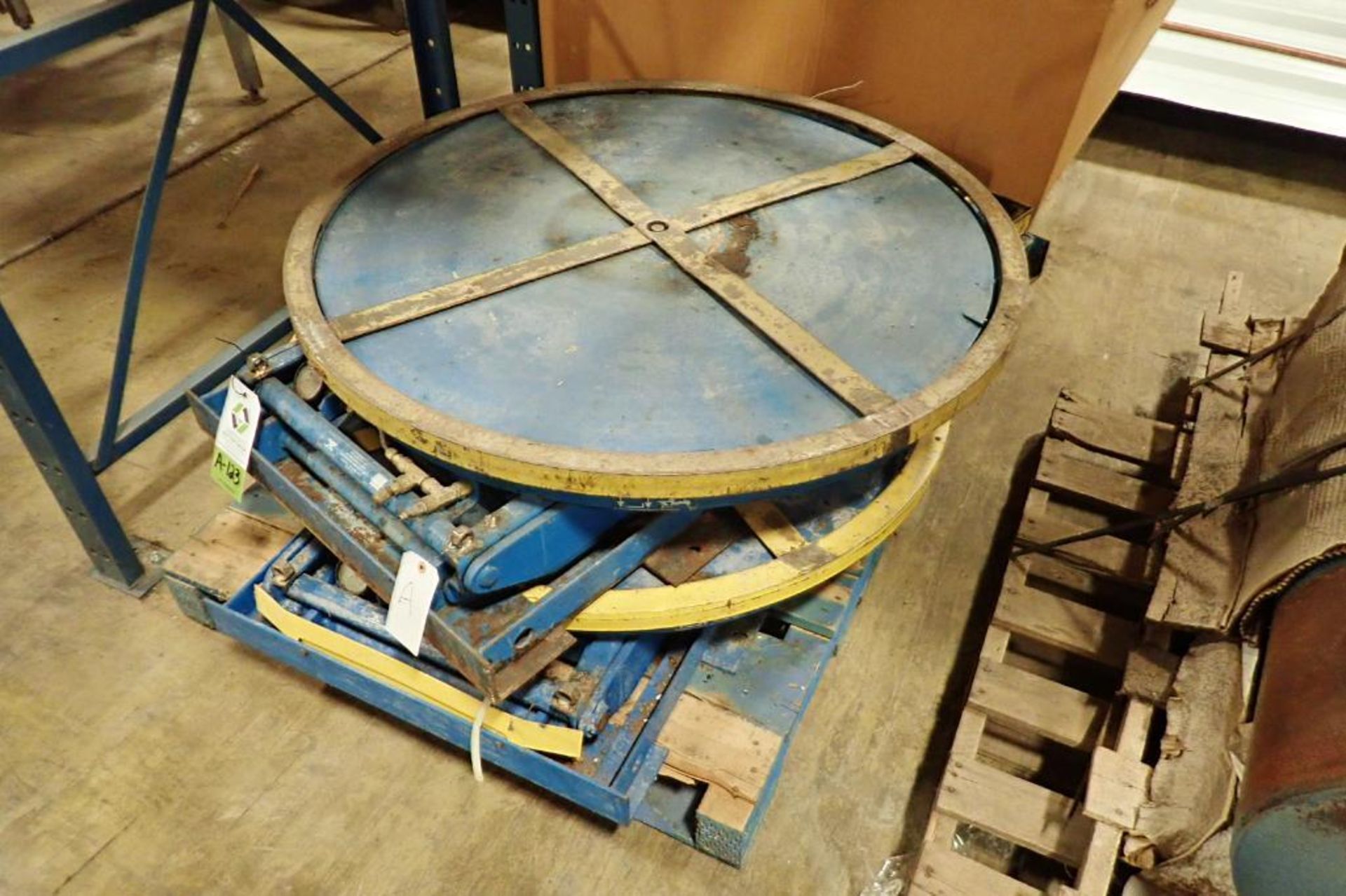 (2) pneumatic lift turntables {Located in Indianapolis, IN}