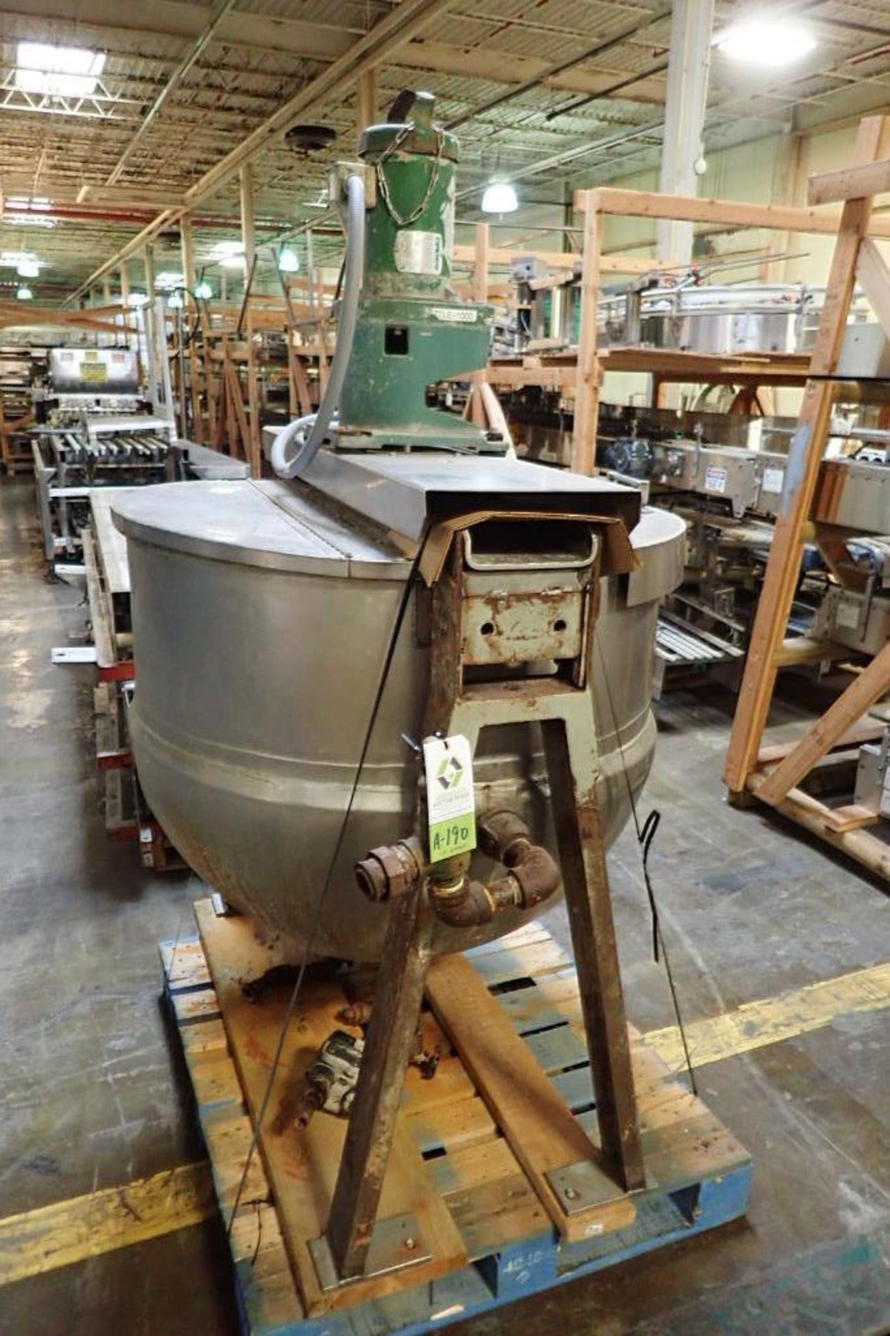 John Lentz SS jacketed kettle {Located in Indianapolis, IN} - Image 3 of 11