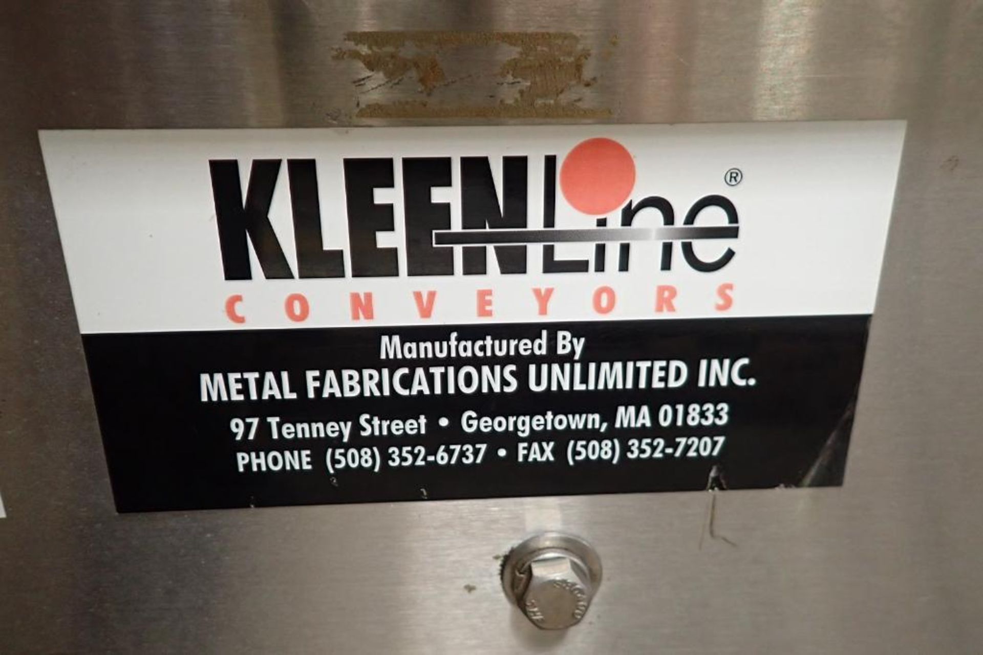 Kleenline belt conveyor {Located in Indianapolis, IN} - Image 5 of 7